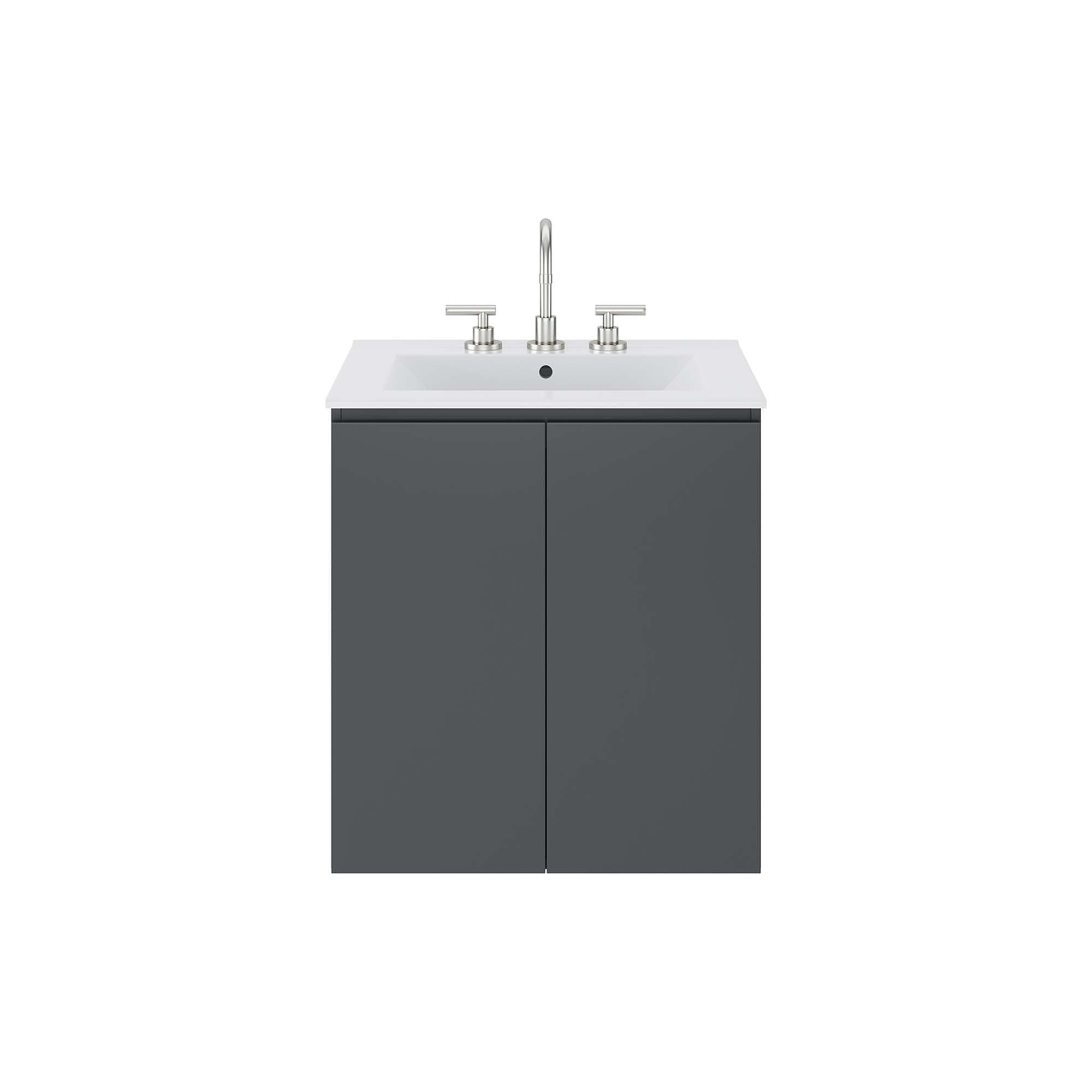 Bryn Wall-Mount Bathroom Vanity Basin Included by Modway