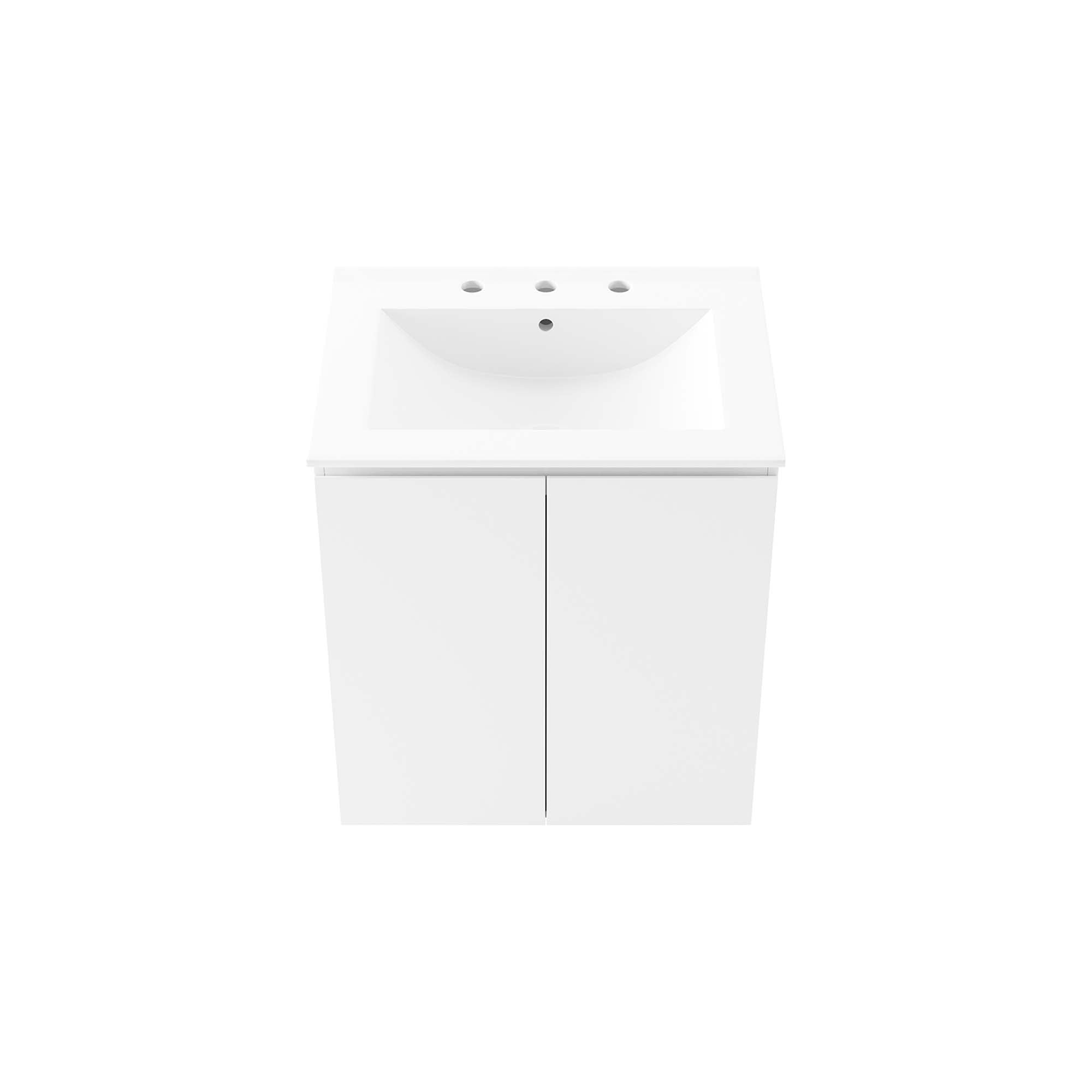 Bryn Wall-Mount Bathroom Vanity Basin Included by Modway