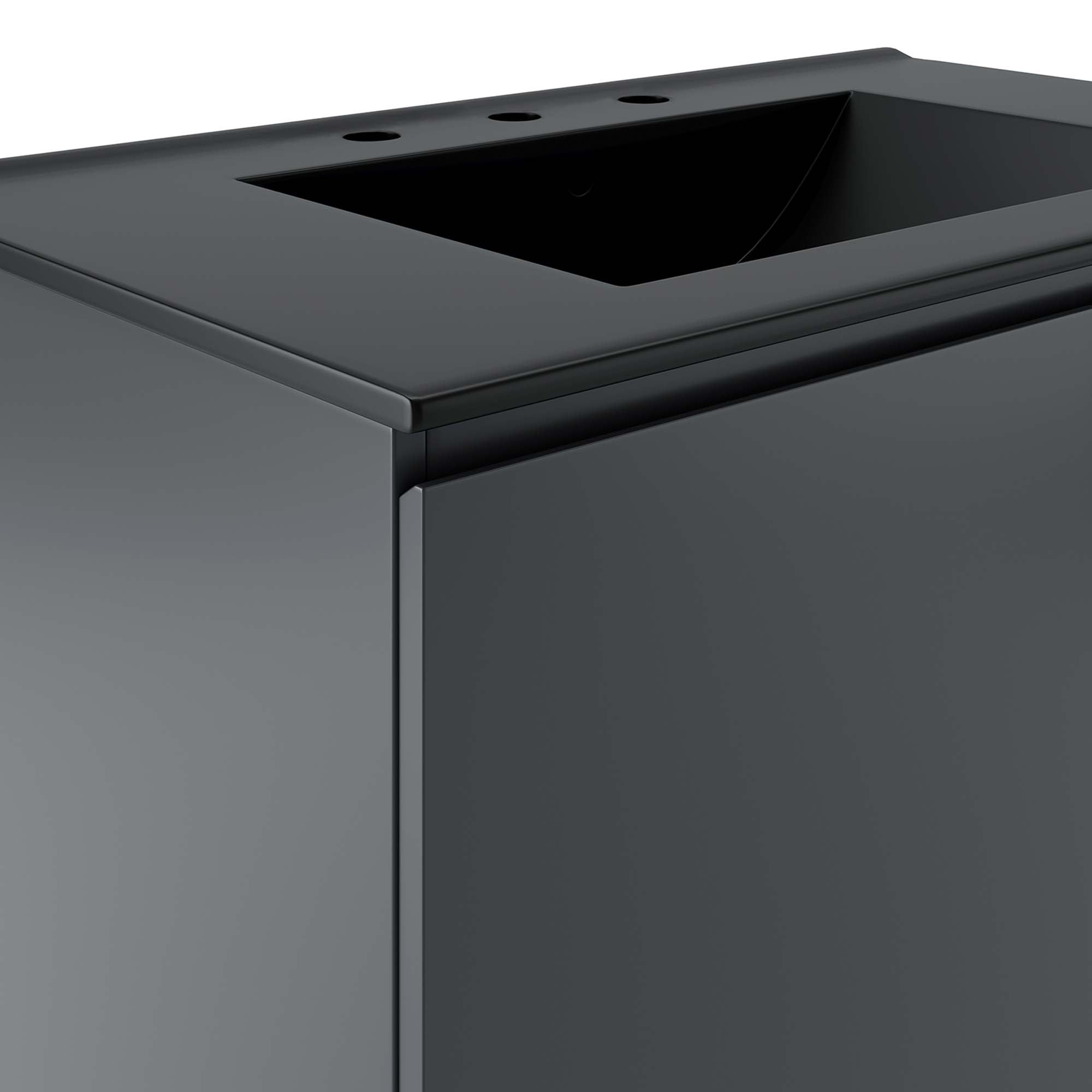 Bryn Wall-Mount Bathroom Vanity Basin Included by Modway
