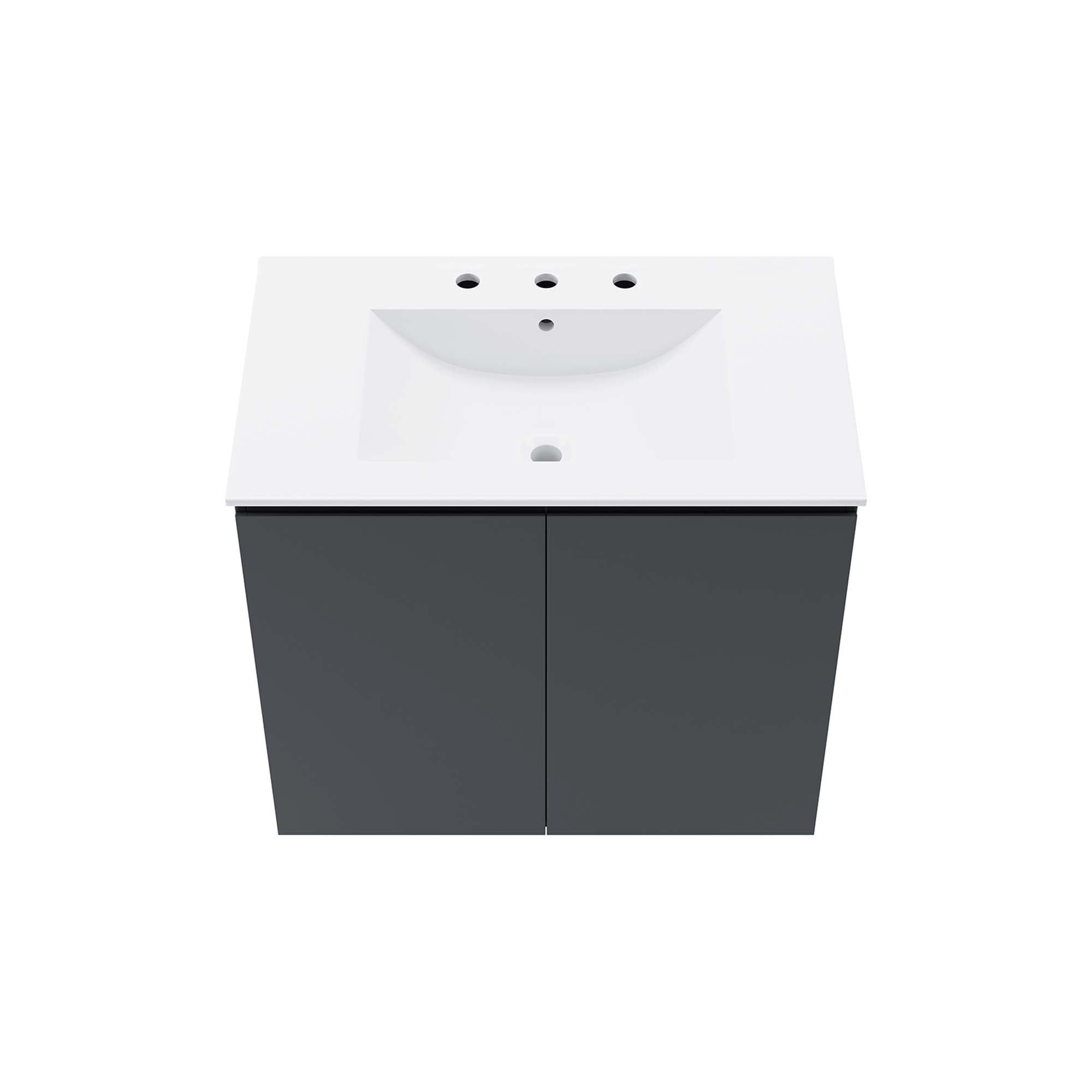 Bryn Wall-Mount Bathroom Vanity Basin Included by Modway