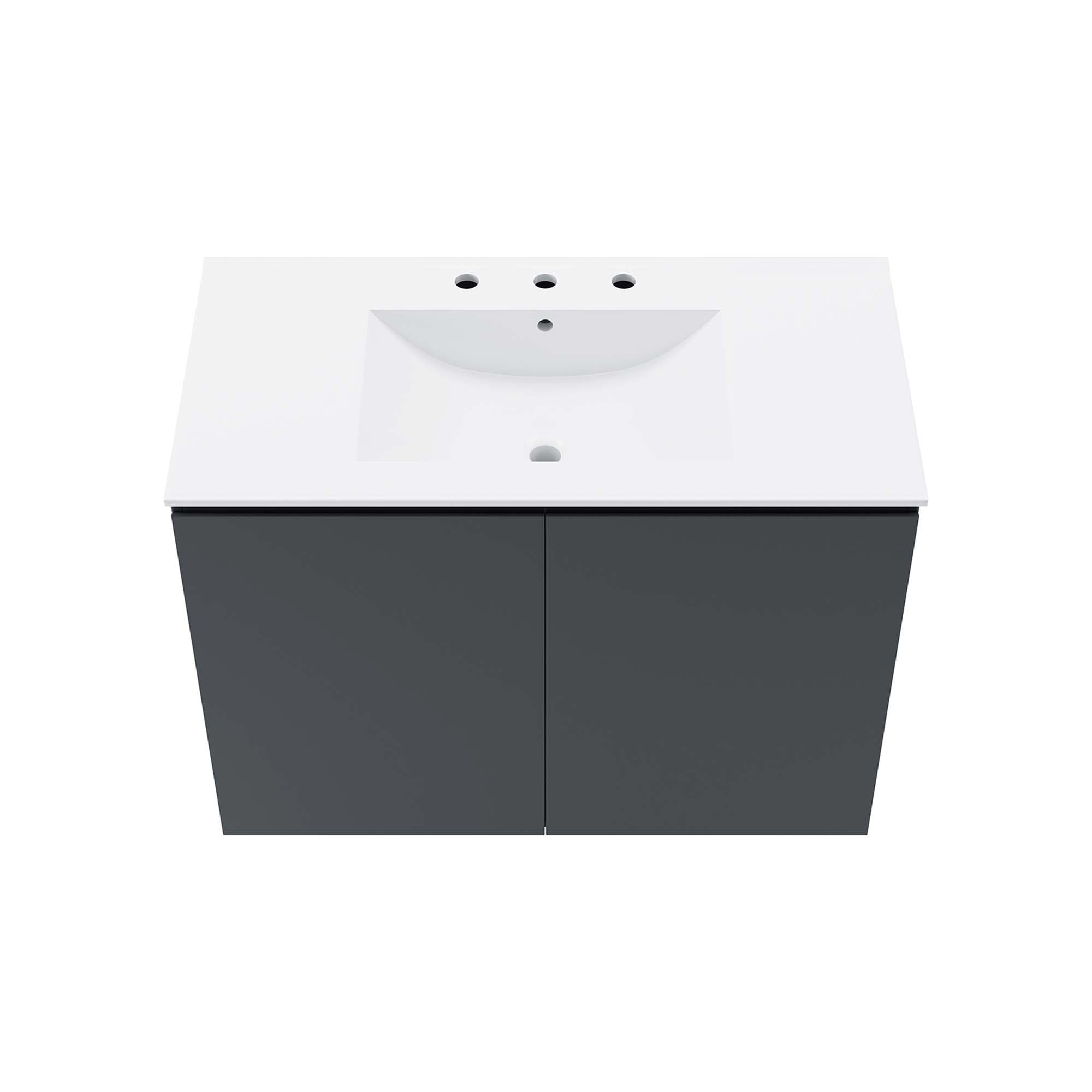Bryn Wall-Mount Bathroom Vanity Basin Included by Modway