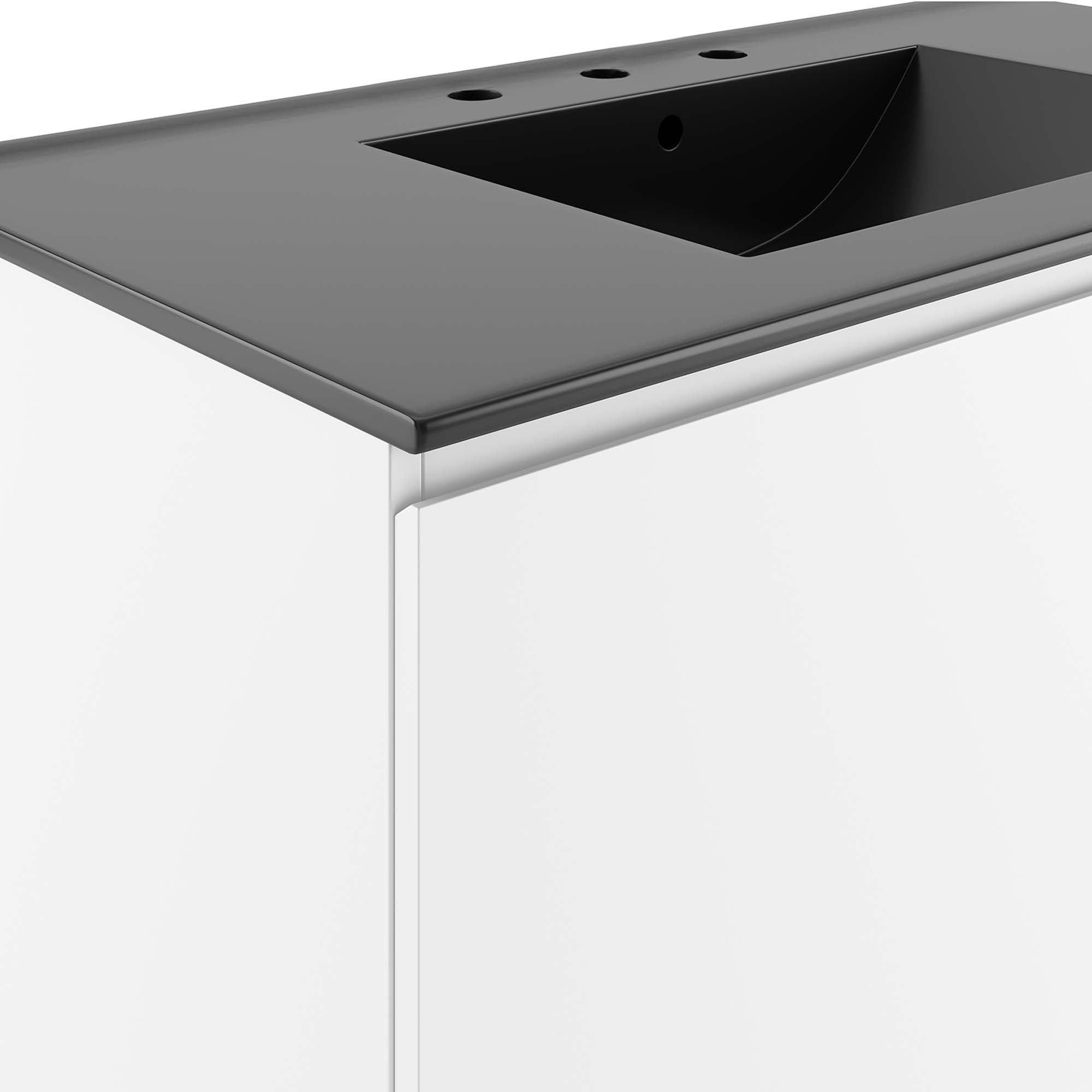 Bryn Wall-Mount Bathroom Vanity Basin Included by Modway