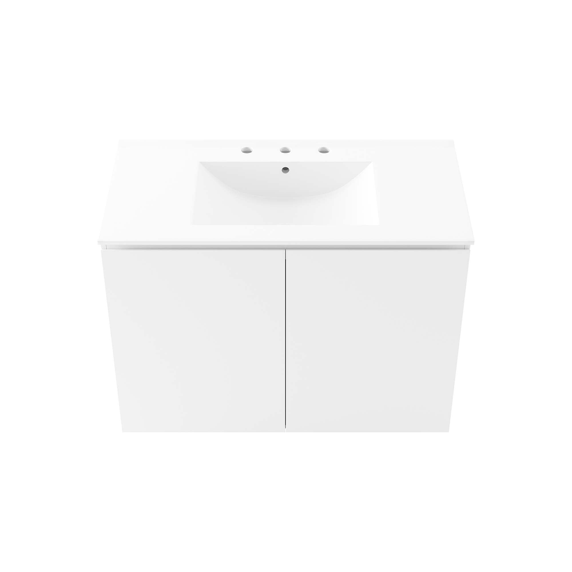 Bryn Wall-Mount Bathroom Vanity Basin Included by Modway