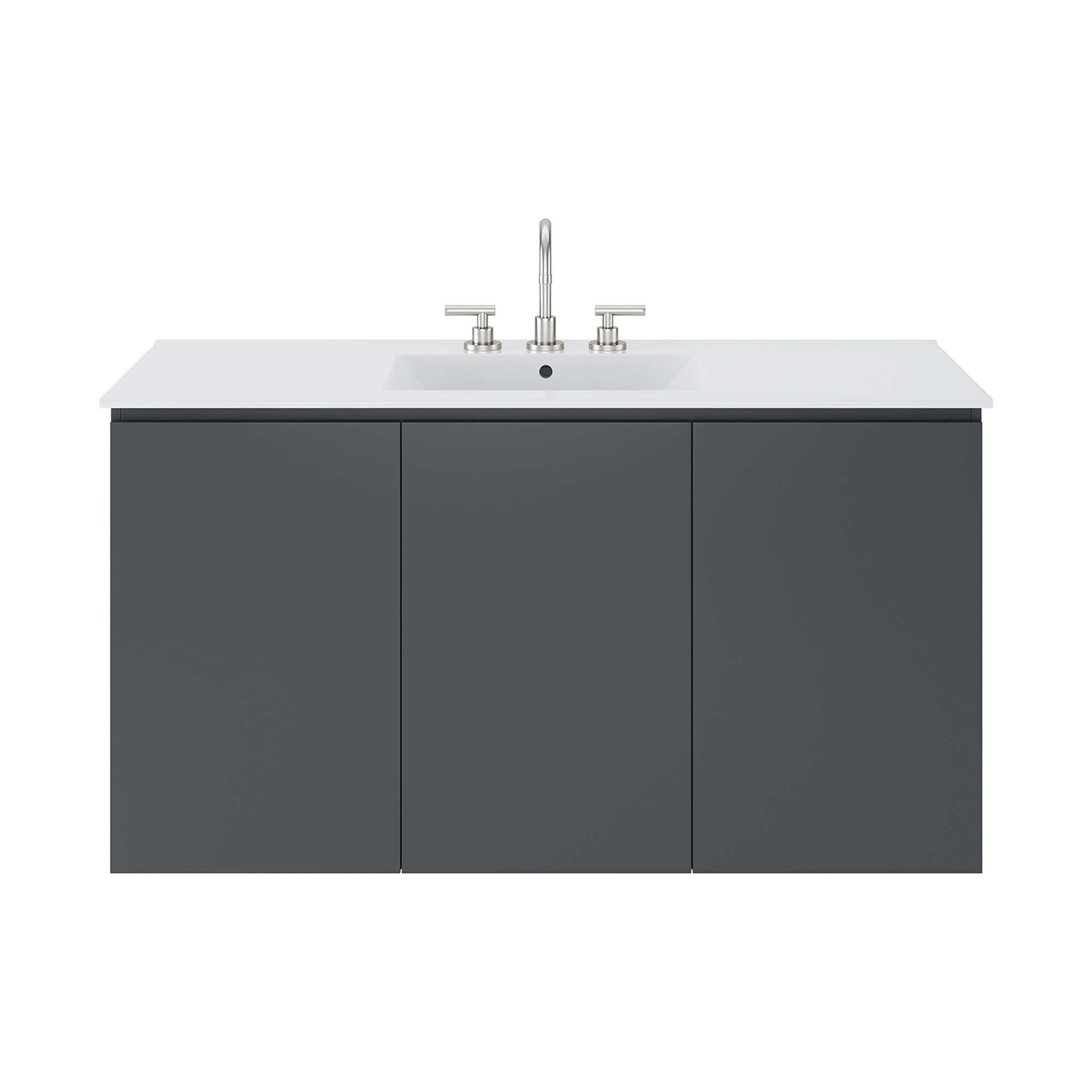 Bryn Wall-Mount Bathroom Vanity Basin Included by Modway