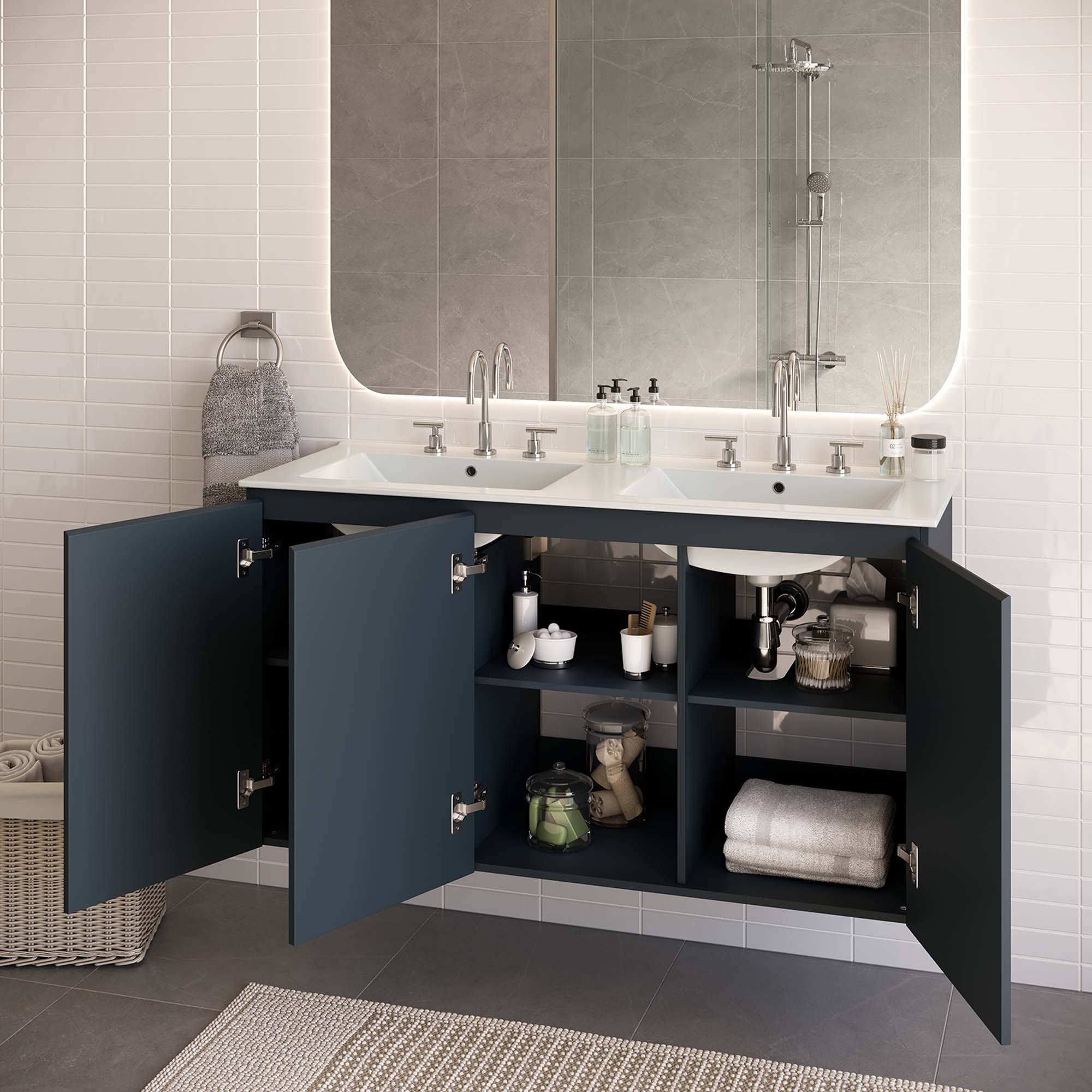 Bryn Wall-Mount Bathroom Vanity Basin Included by Modway