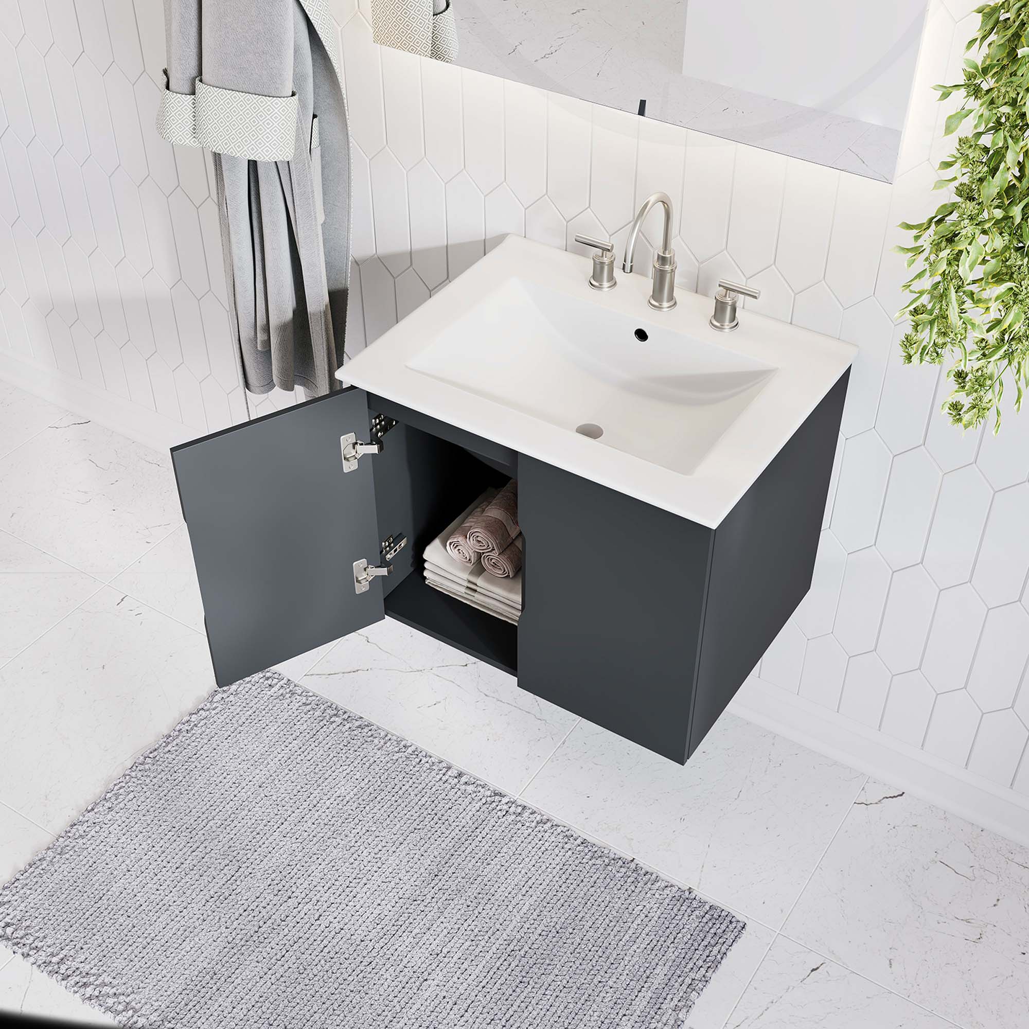 Vitality Bathroom Vanity Basin Included by Modway