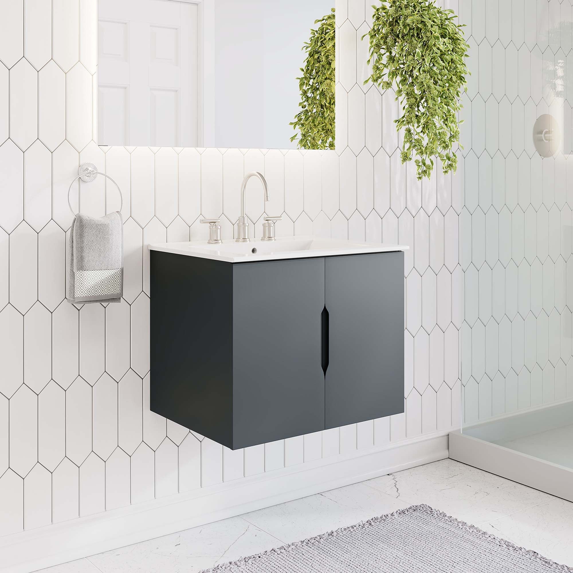 Vitality Bathroom Vanity Basin Included by Modway