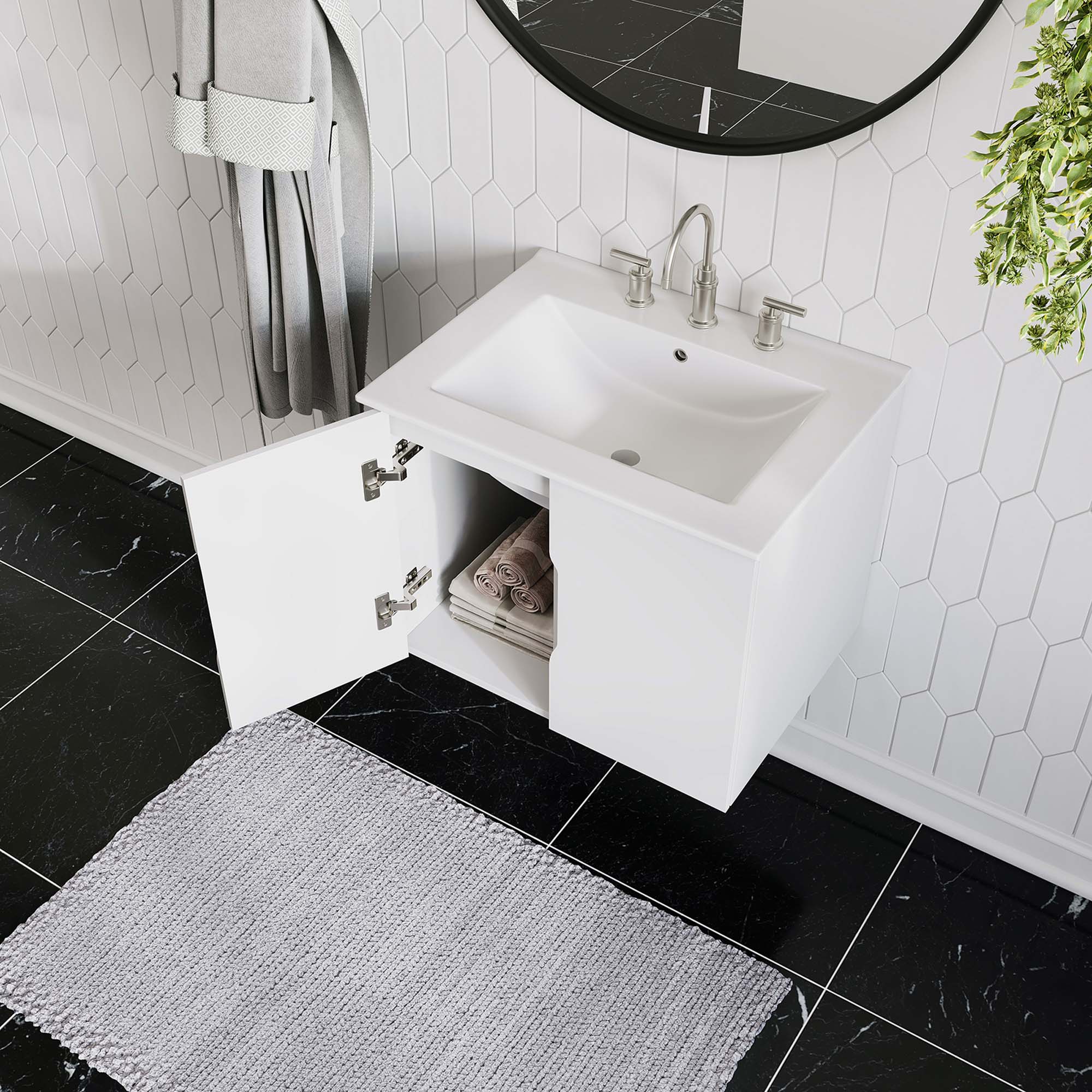 Vitality Bathroom Vanity Basin Included by Modway