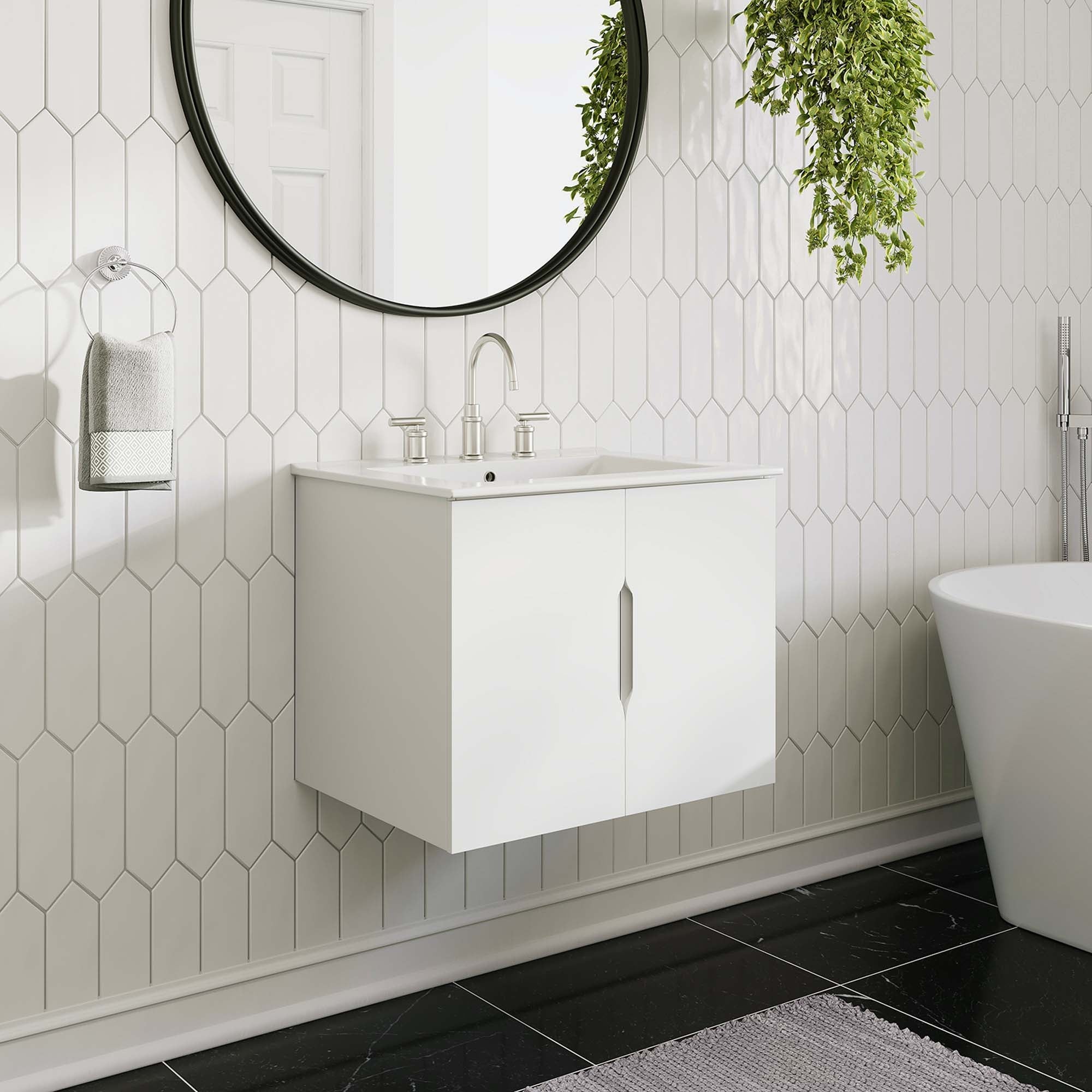 Vitality Bathroom Vanity Basin Included by Modway