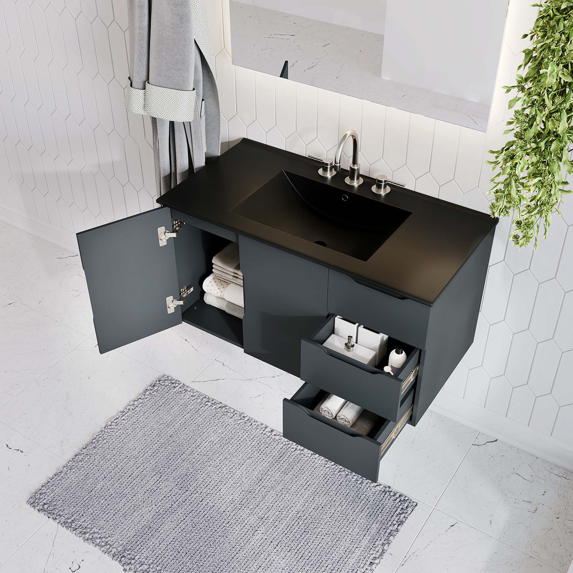 Vitality Bathroom Vanity Basin Included by Modway