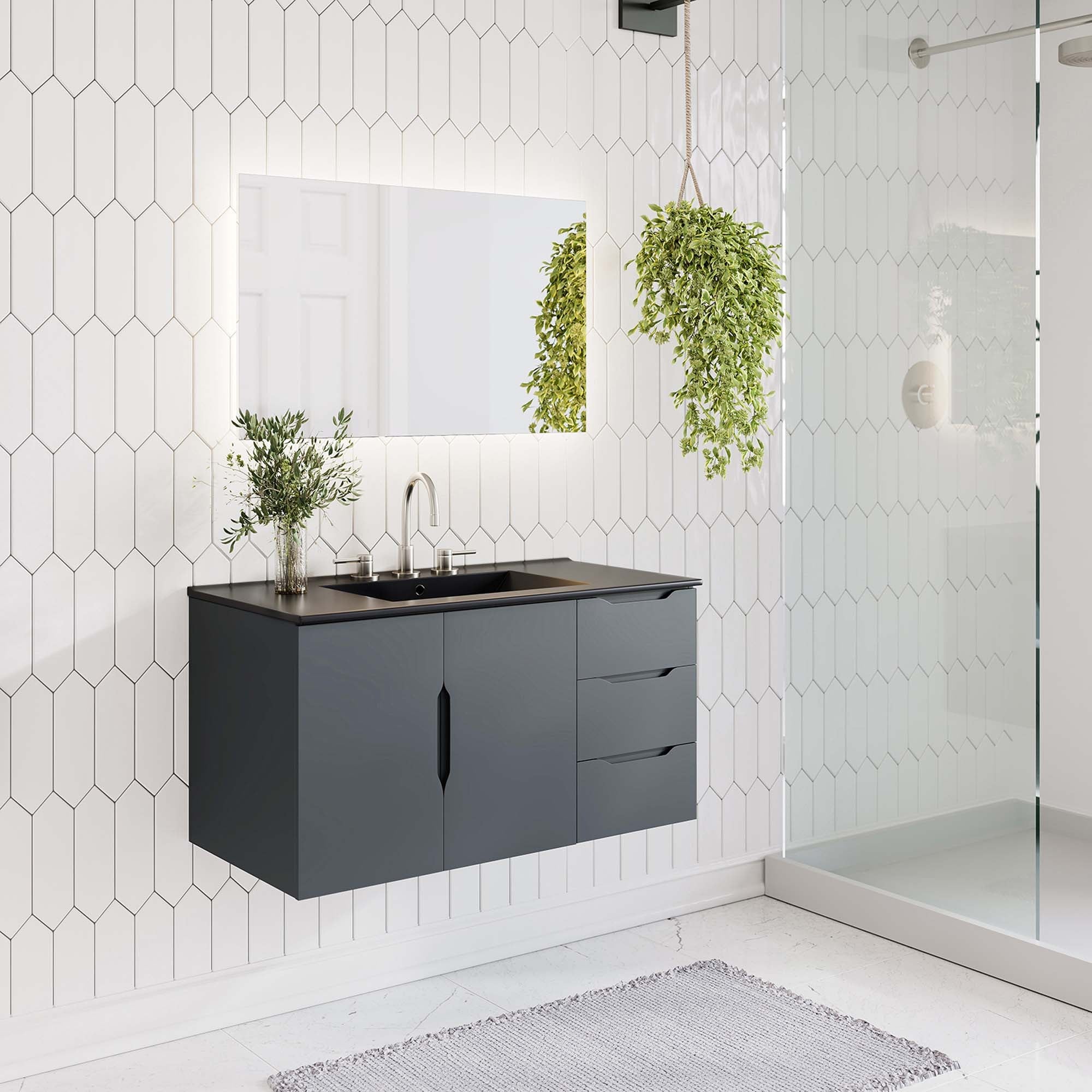 Vitality Bathroom Vanity Basin Included by Modway