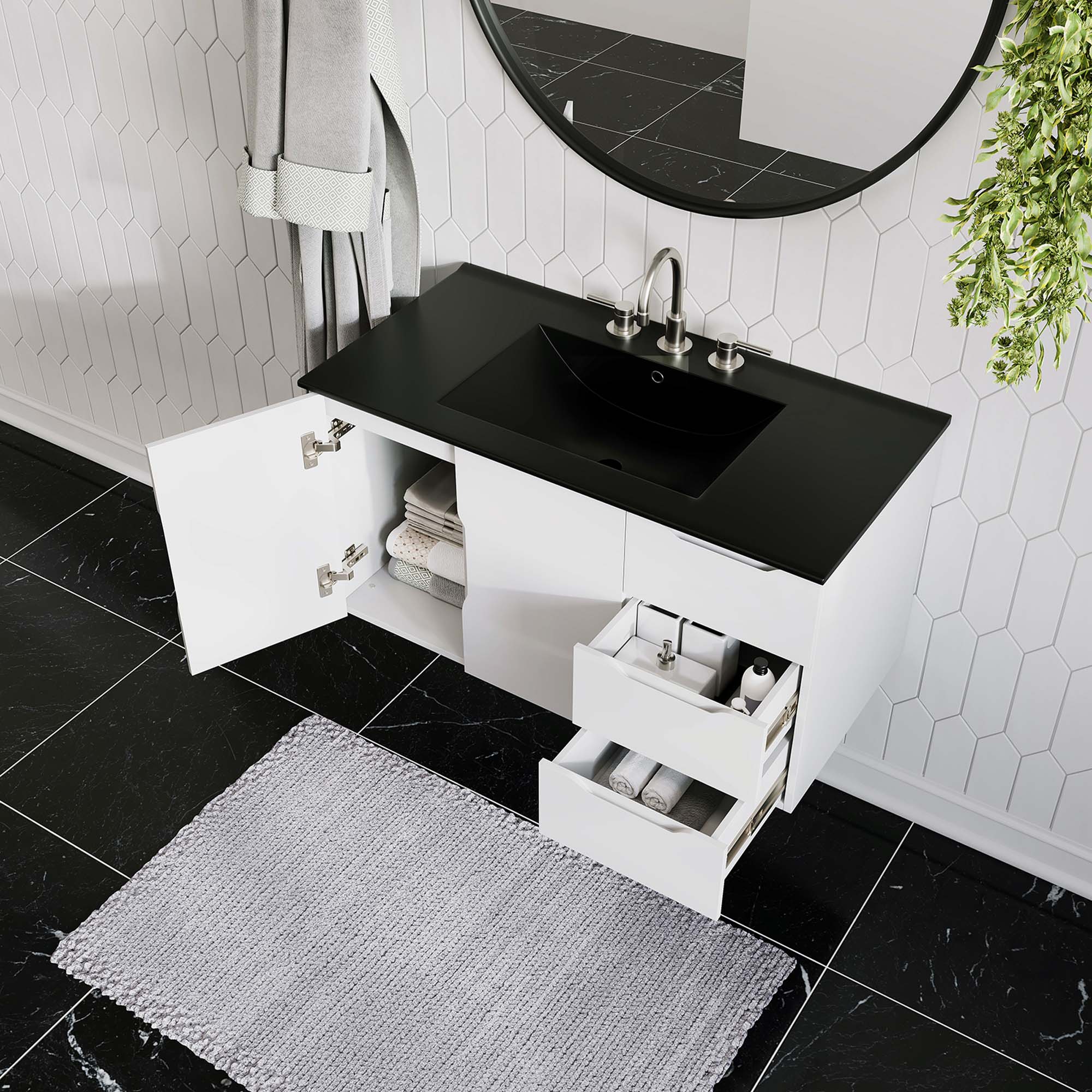 Vitality Bathroom Vanity Basin Included by Modway