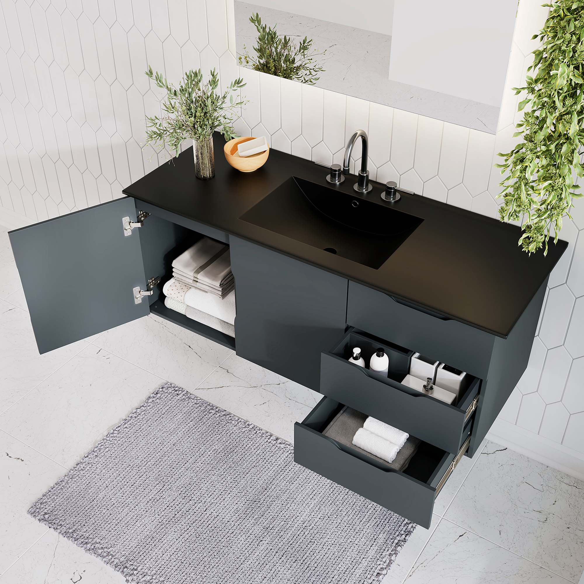 Vitality Bathroom Vanity Basin Included by Modway