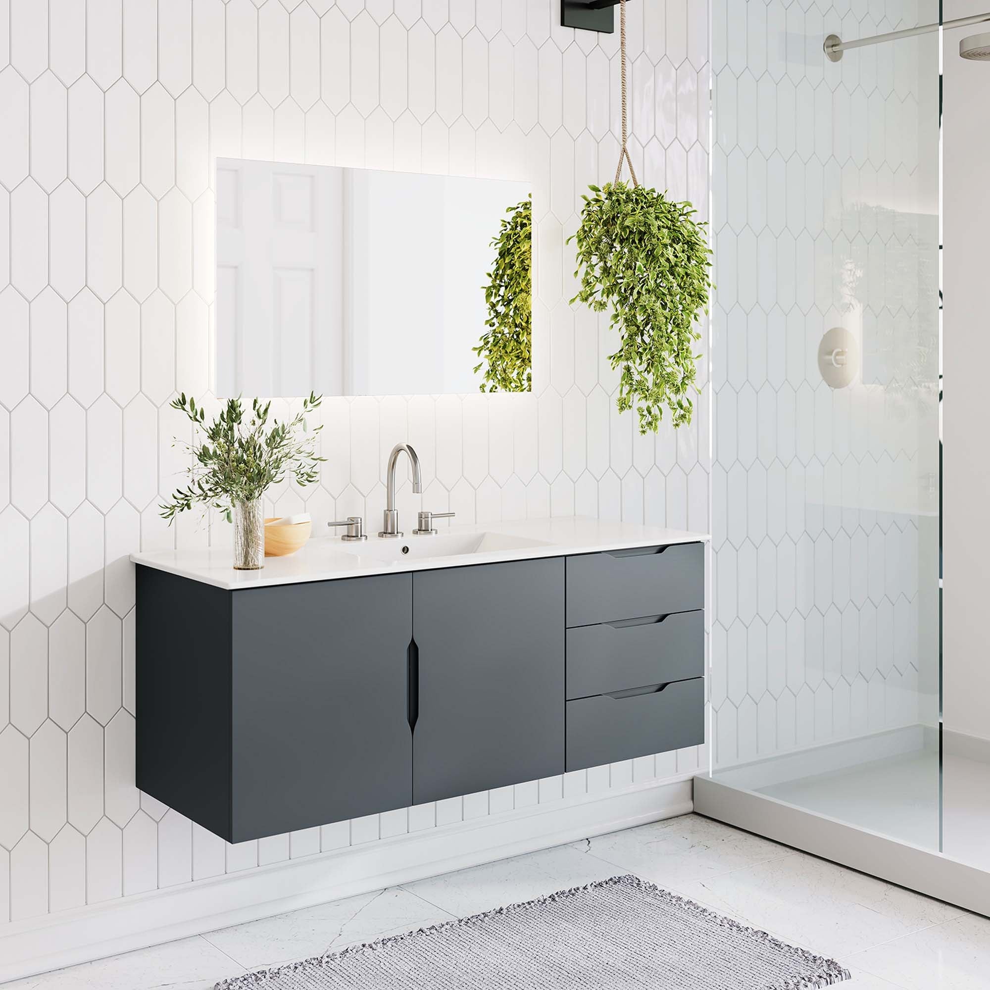 Vitality Bathroom Vanity Basin Included by Modway