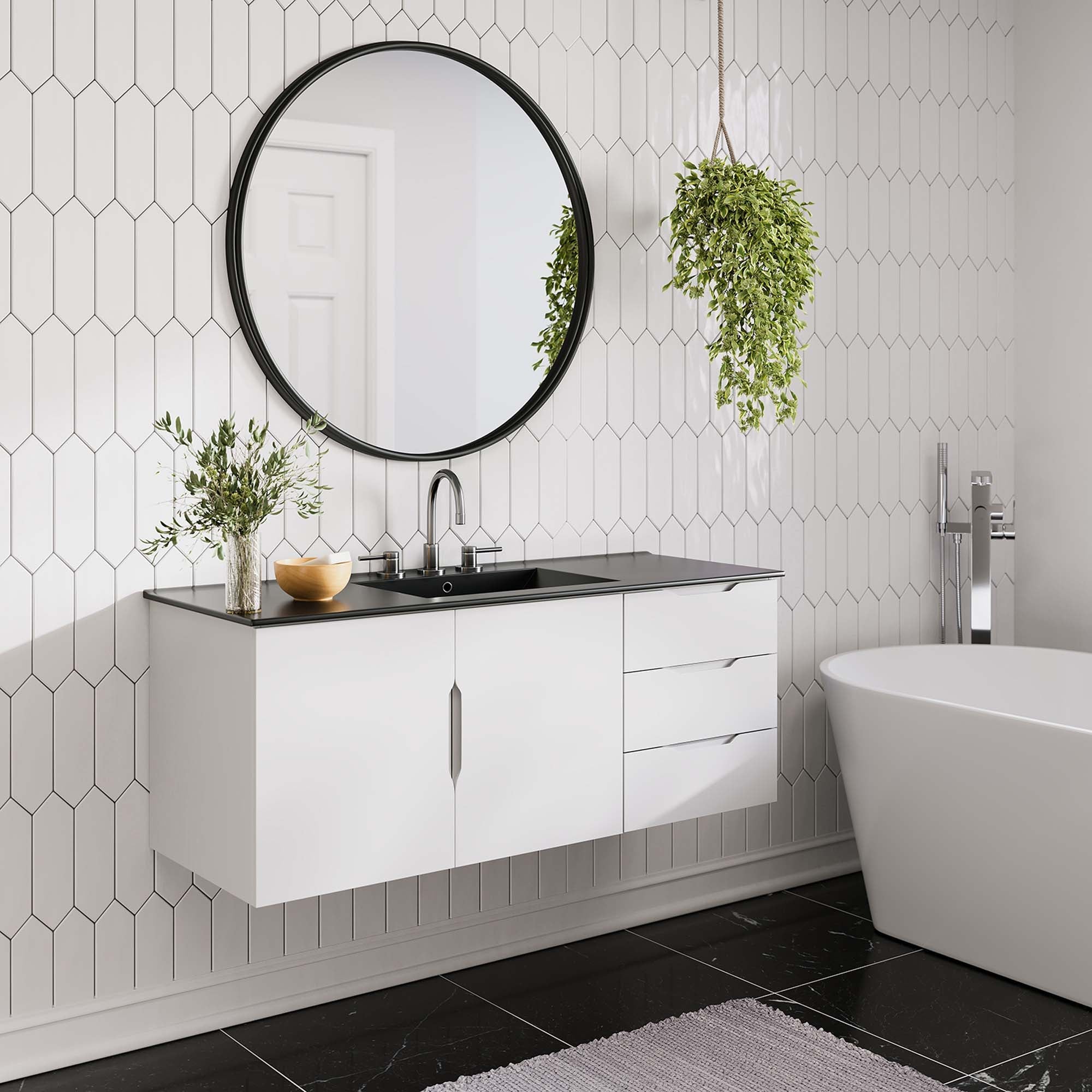 Vitality Bathroom Vanity Basin Included by Modway