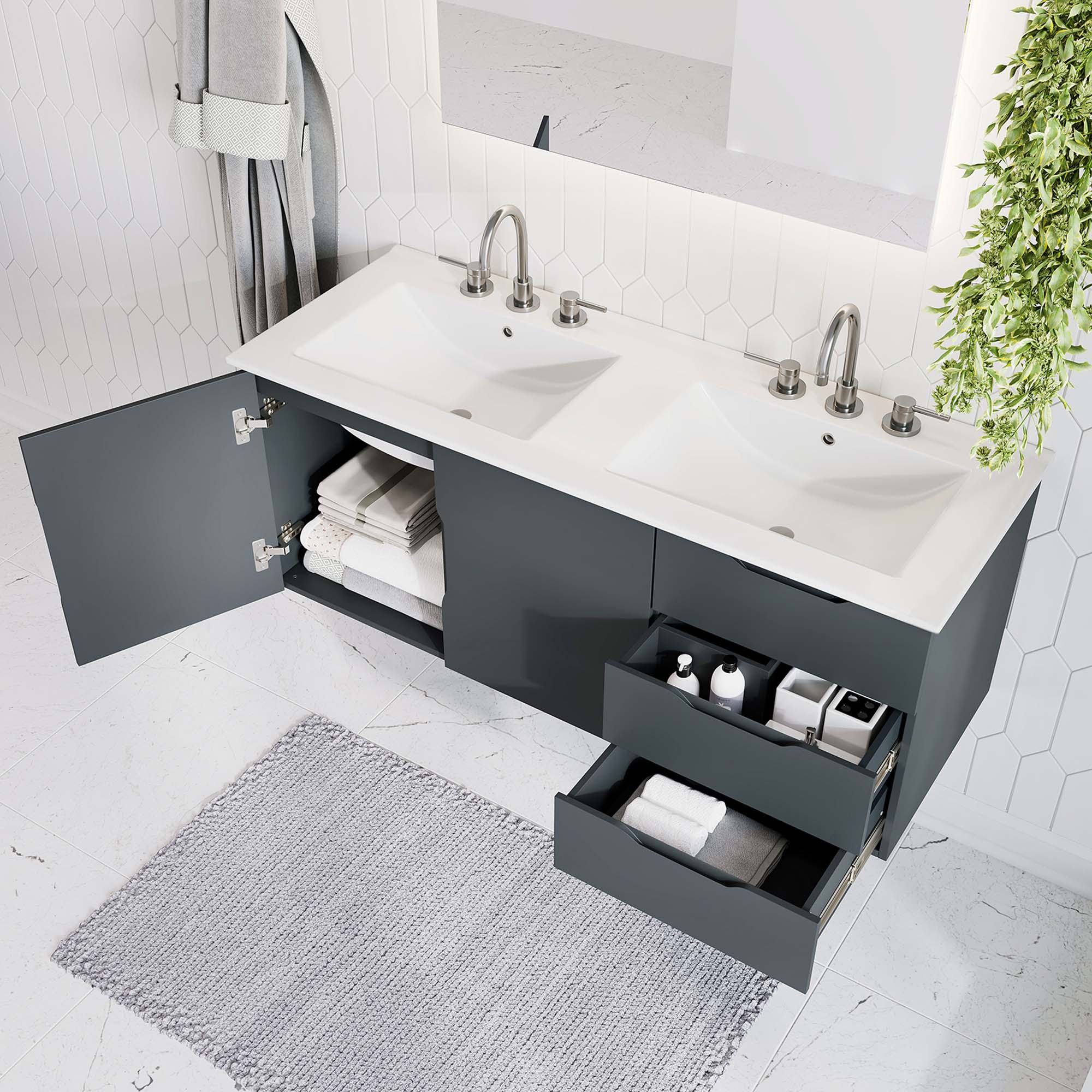 Vitality Bathroom Vanity Basin Included by Modway
