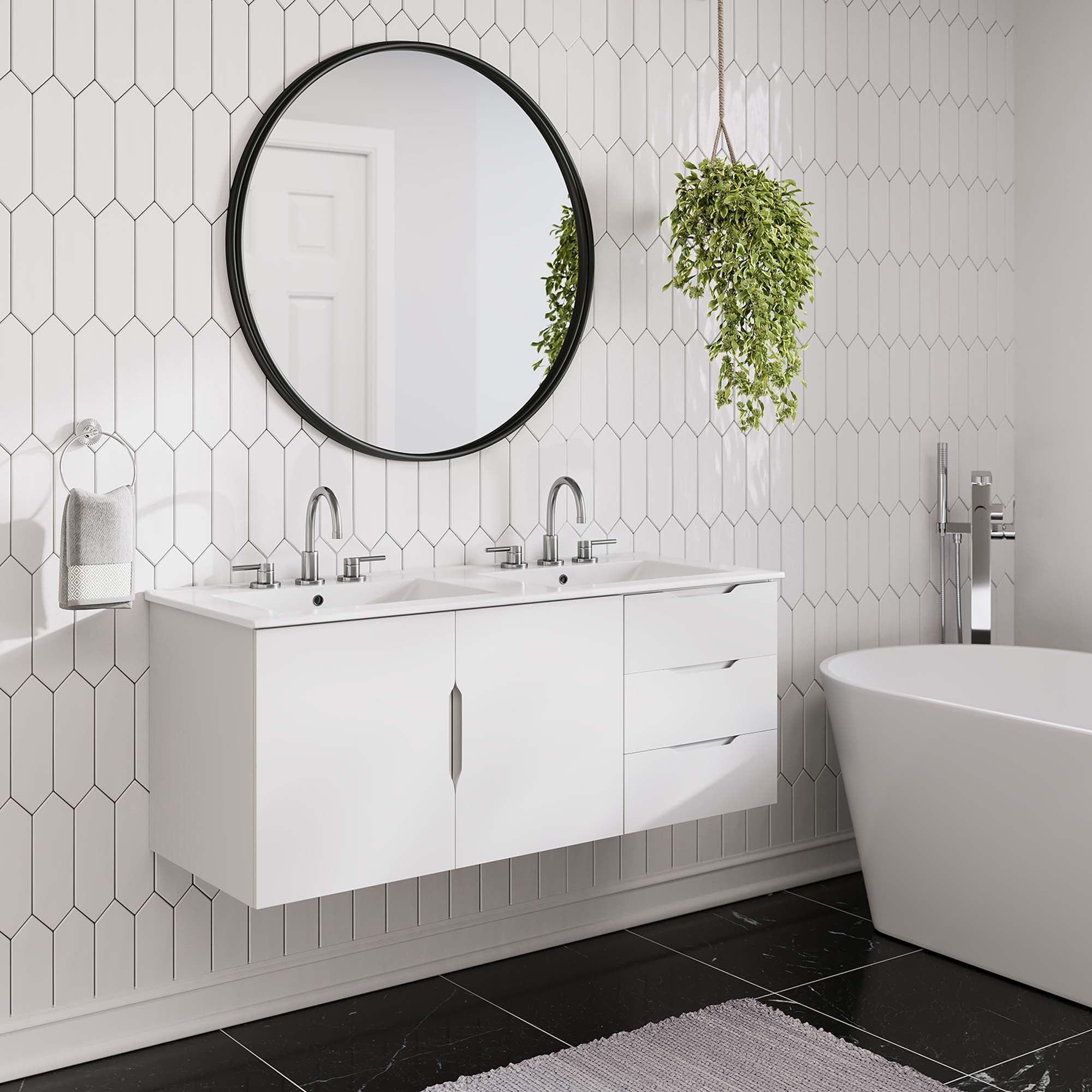 Vitality Bathroom Vanity Basin Included by Modway