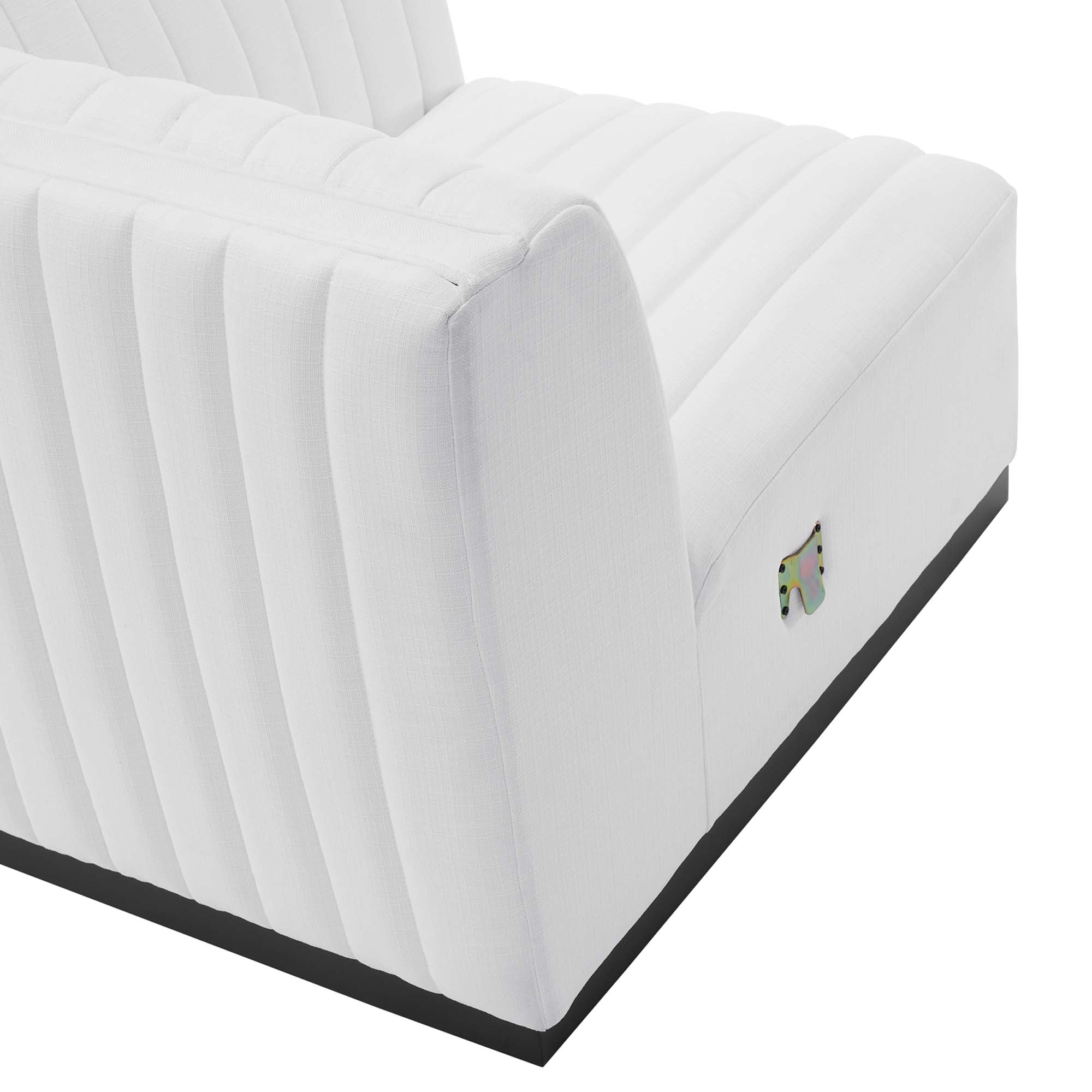 Conjure Channel Tufted Upholstered Fabric Loveseat by Modway