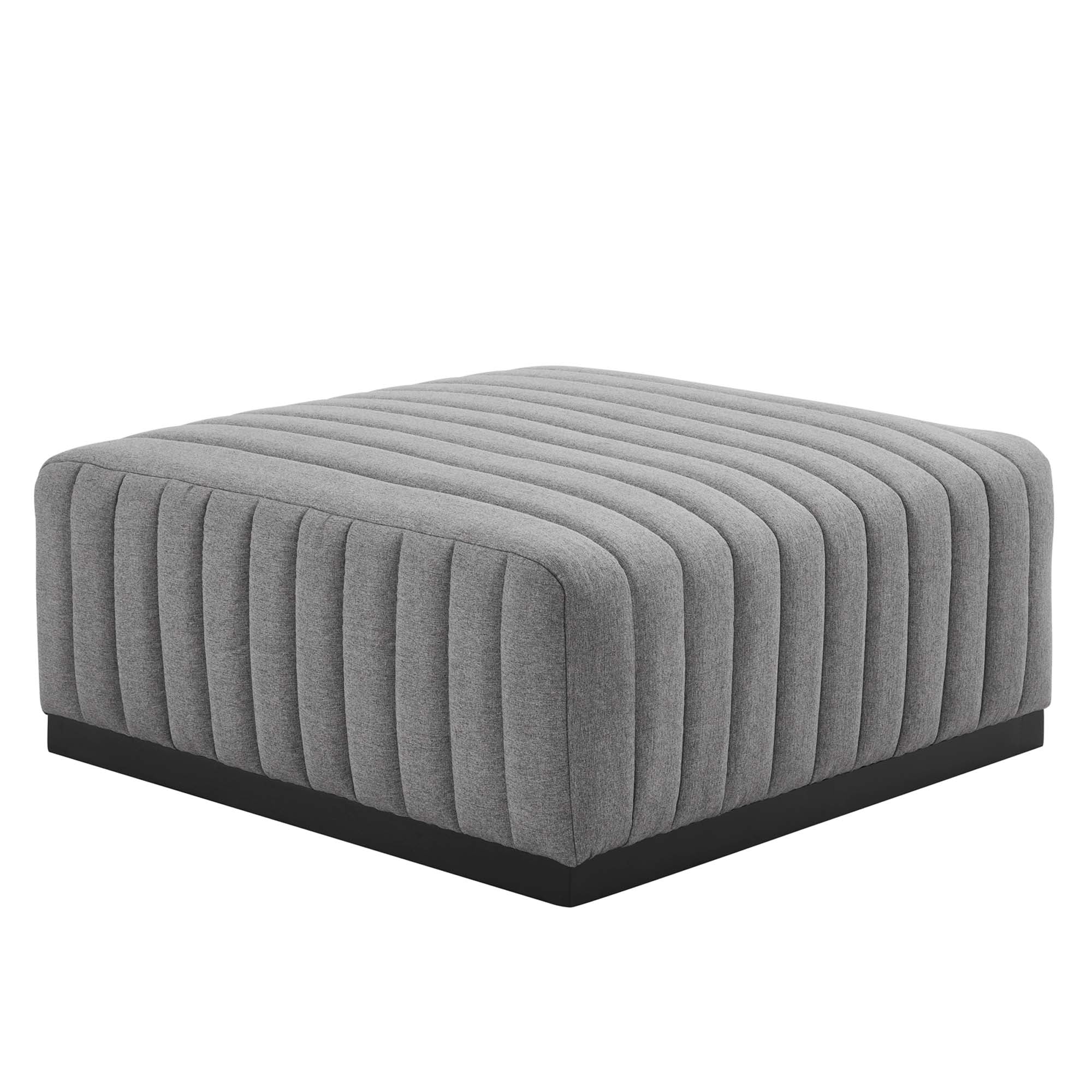 Conjure 4-Piece Channel Tufted Upholstered Fabric Sectional Sofa by Modway