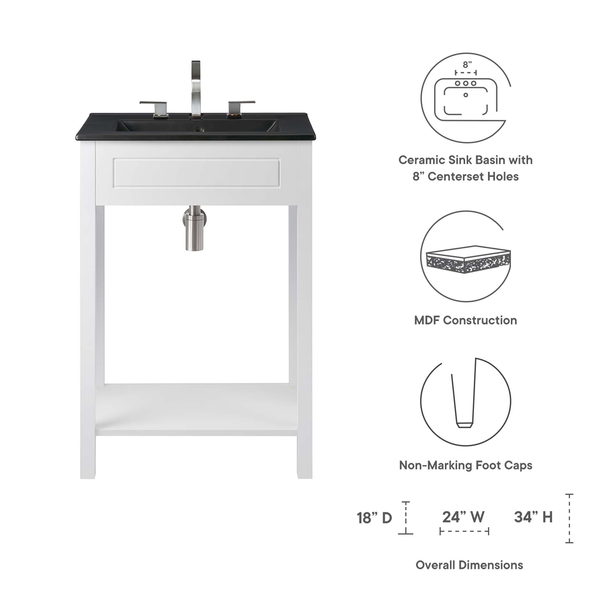 Altura Bathroom Vanity Basin Included by Modway