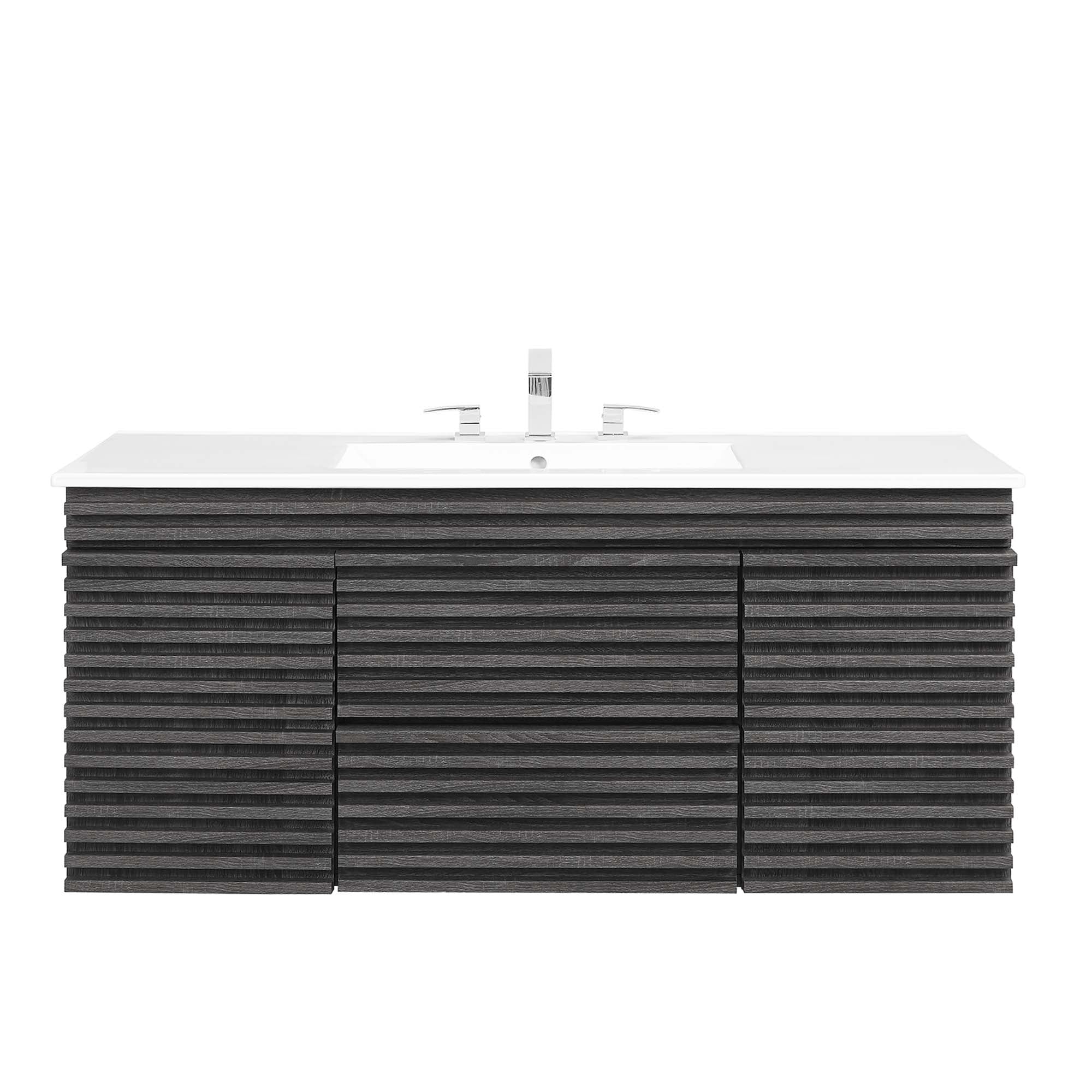 Render 48" Wall-Mount Bathroom Vanity Basin Included by Modway