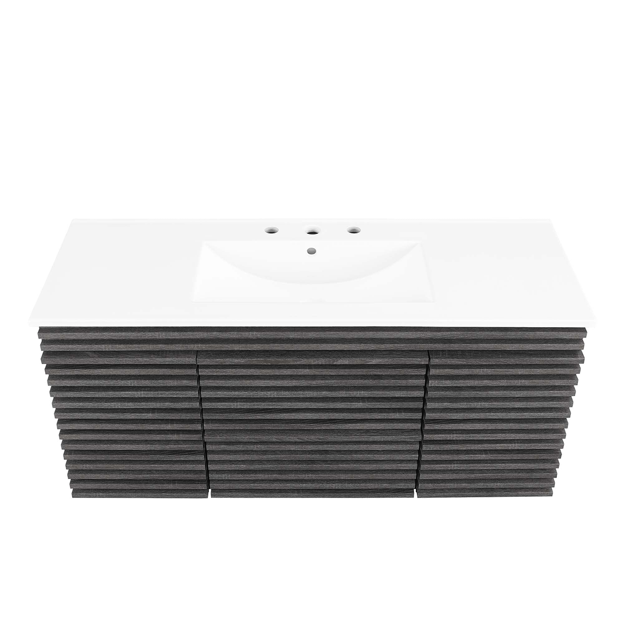 Render 48" Wall-Mount Bathroom Vanity Basin Included by Modway