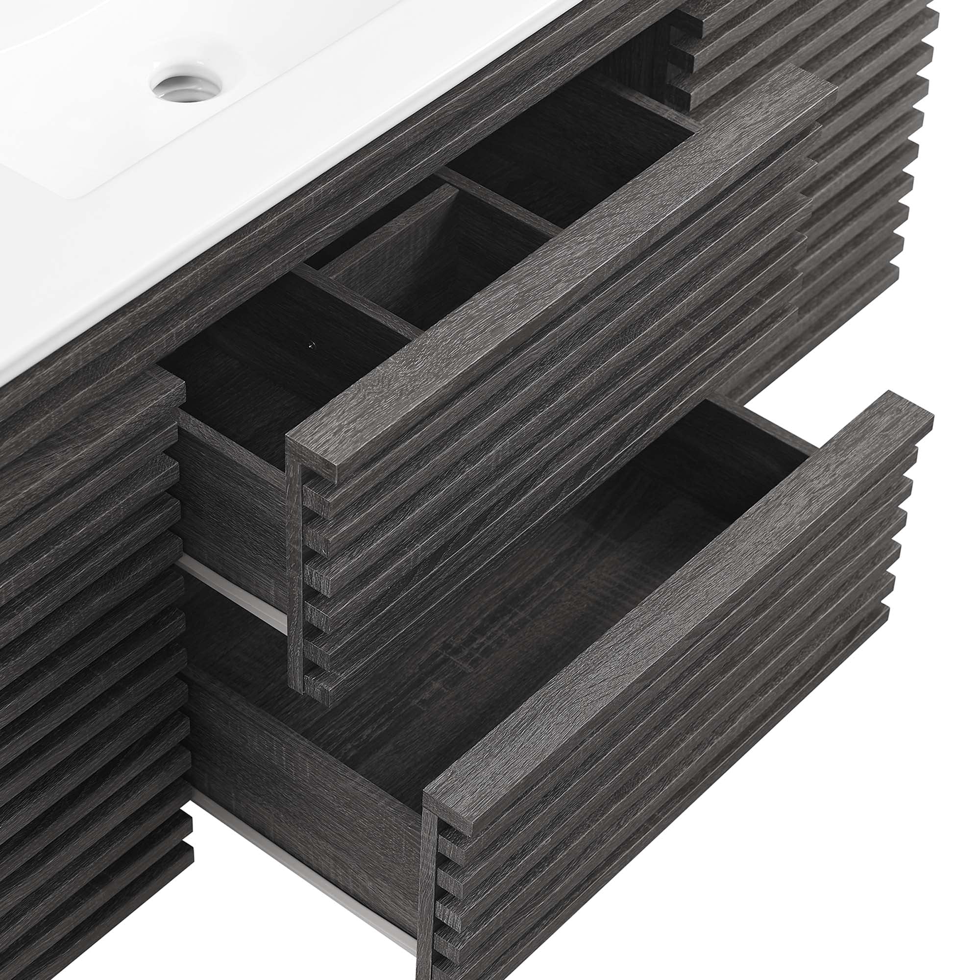 Render 48" Wall-Mount Bathroom Vanity Basin Included by Modway