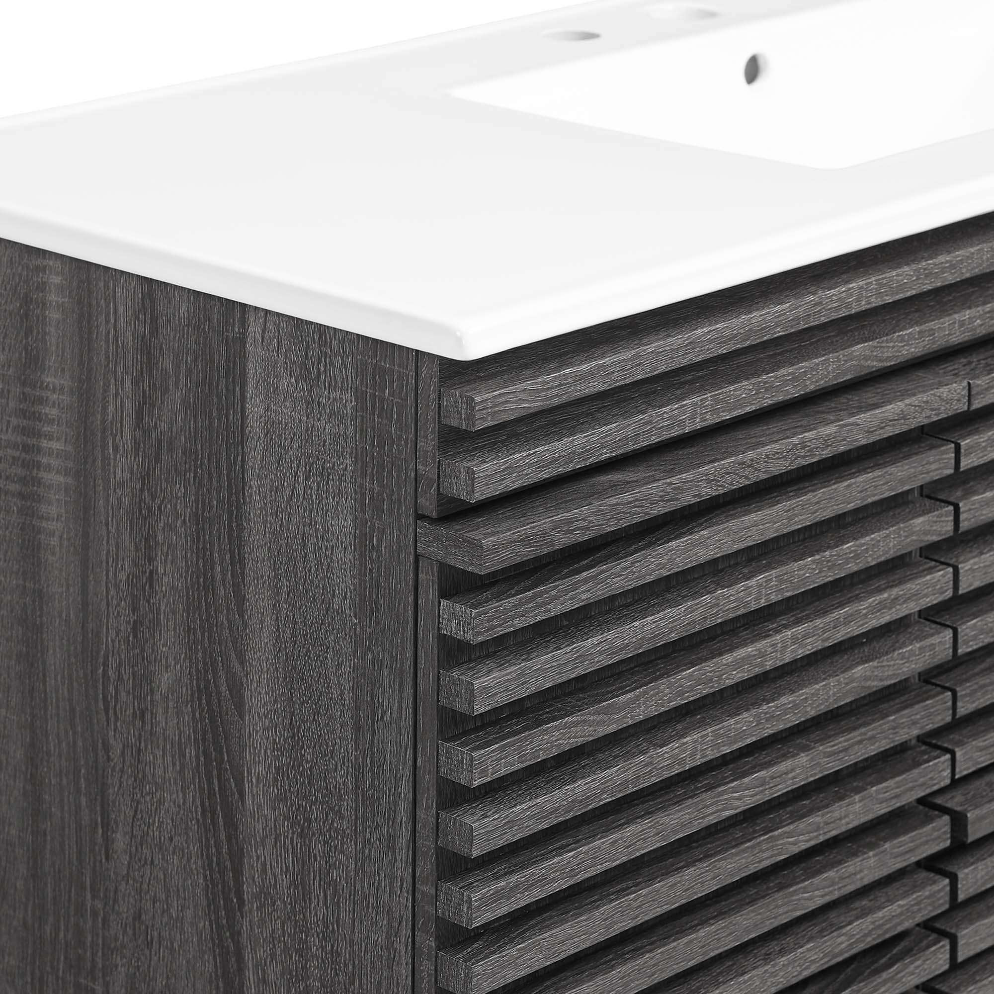 Render 48" Wall-Mount Bathroom Vanity Basin Included by Modway