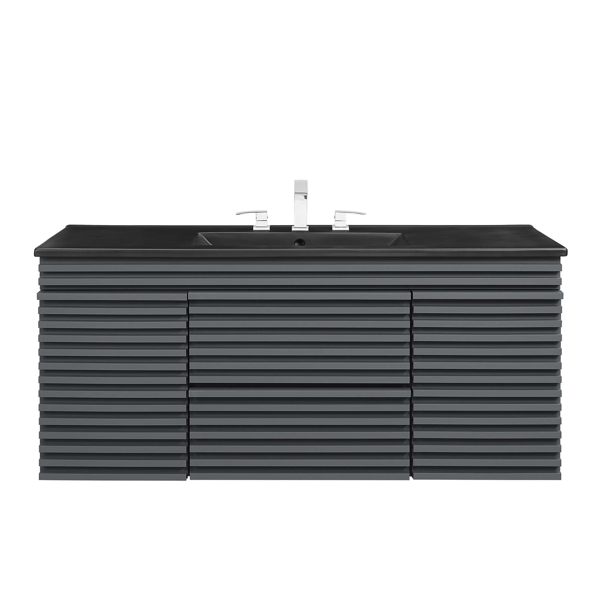 Render 48" Wall-Mount Bathroom Vanity Basin Included by Modway