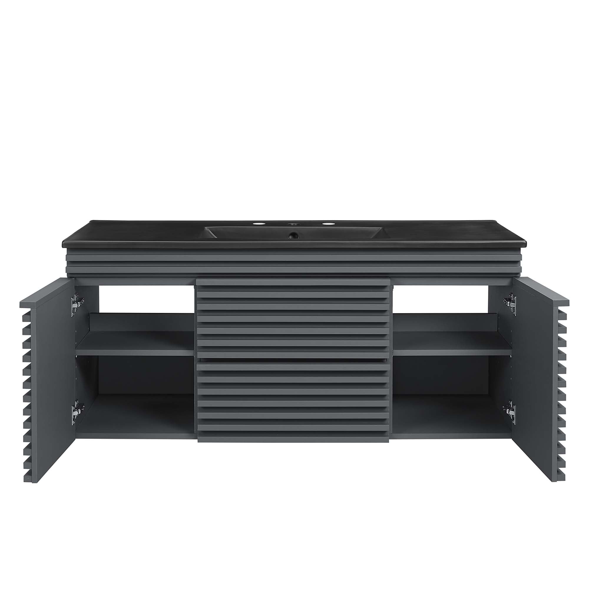 Render 48" Wall-Mount Bathroom Vanity Basin Included by Modway