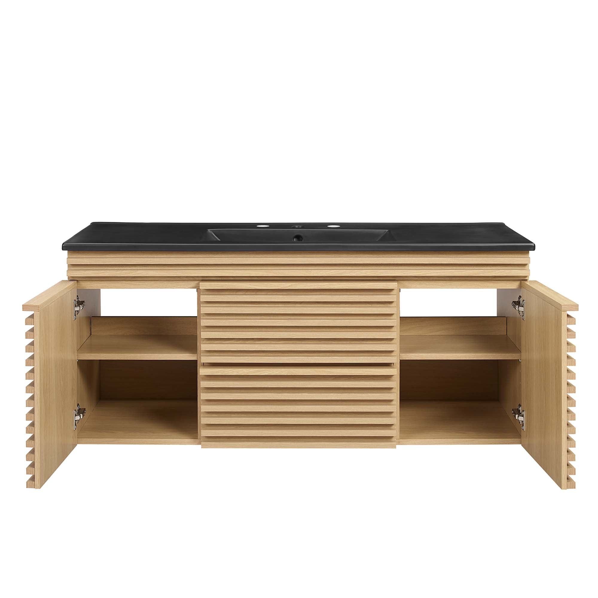 Render 48" Wall-Mount Bathroom Vanity Basin Included by Modway