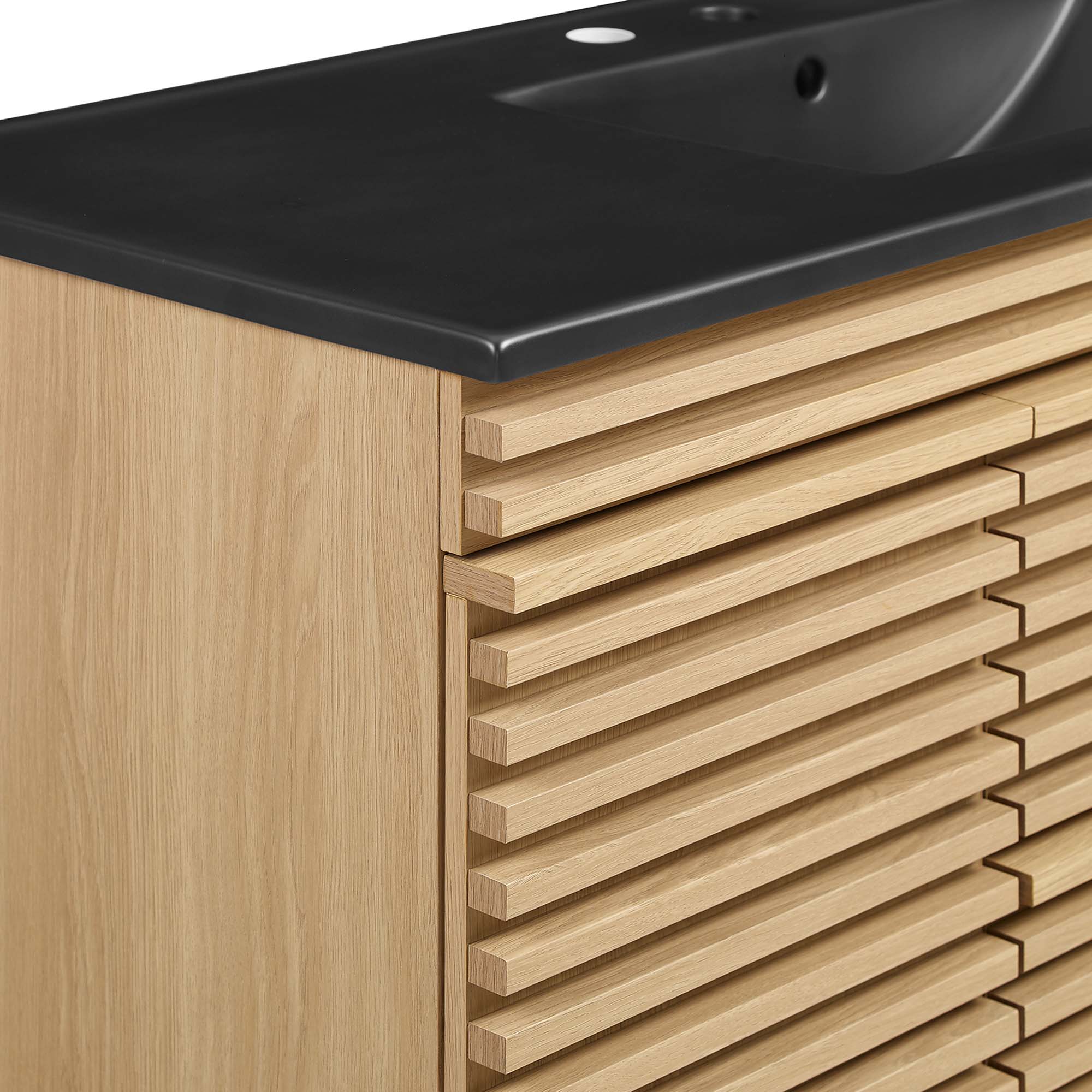 Render 48" Wall-Mount Bathroom Vanity Basin Included by Modway