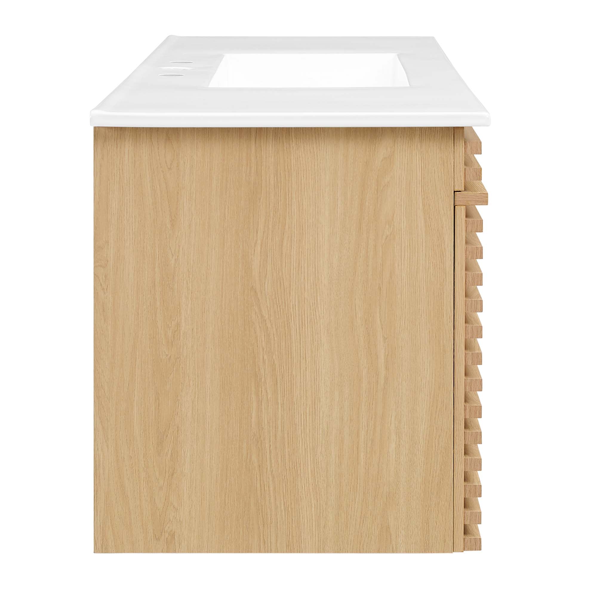 Render 48" Wall-Mount Bathroom Vanity Basin Included by Modway