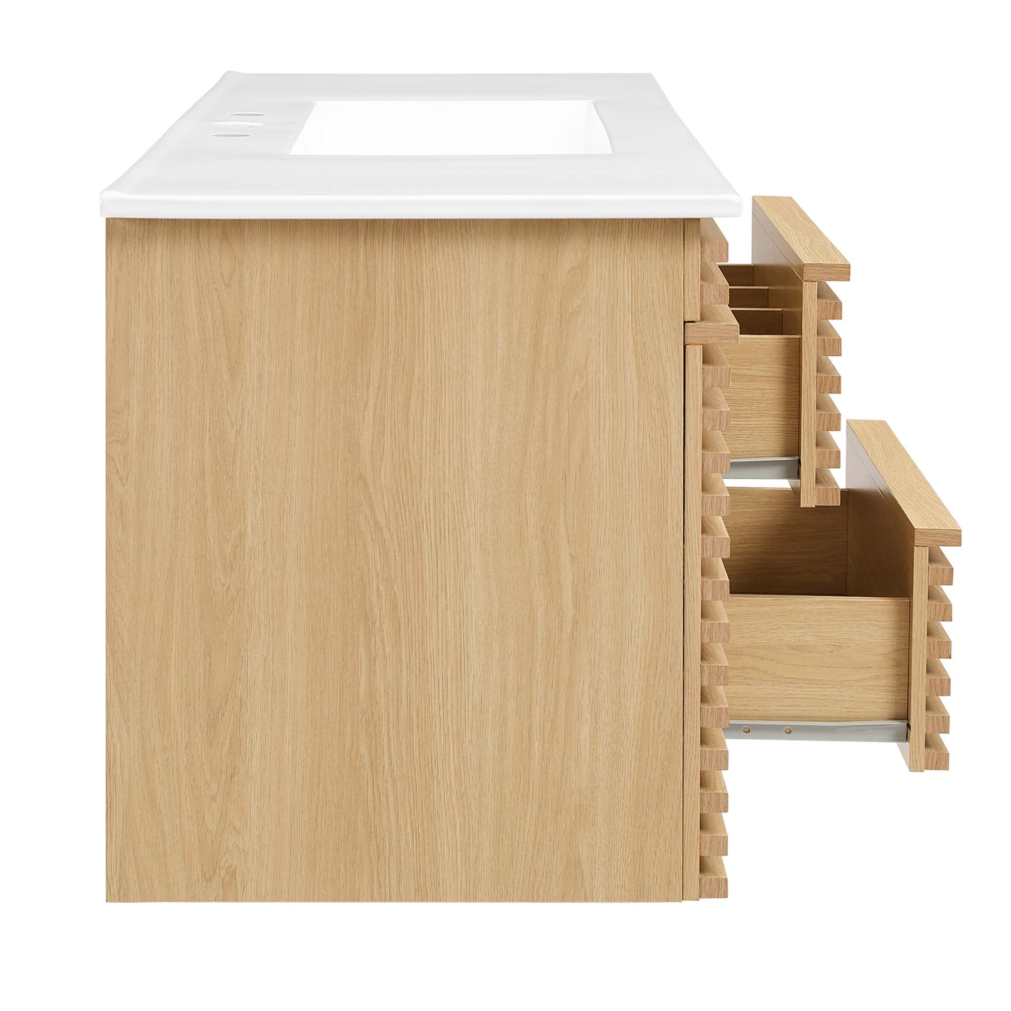 Render 48" Wall-Mount Bathroom Vanity Basin Included by Modway