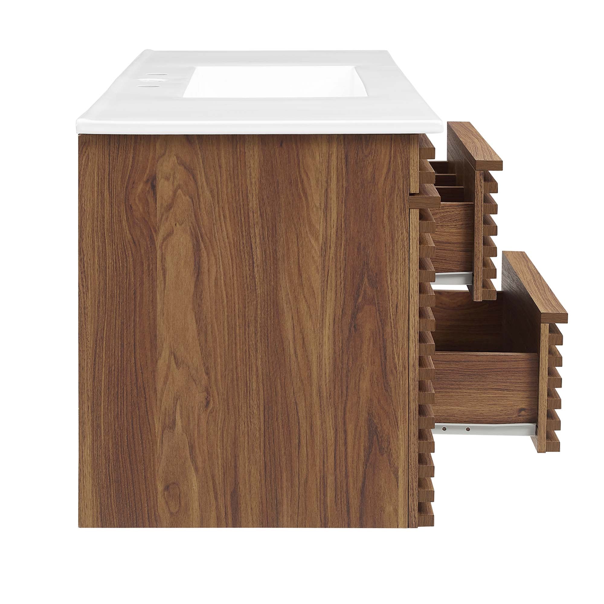 Render 48" Wall-Mount Bathroom Vanity Basin Included by Modway