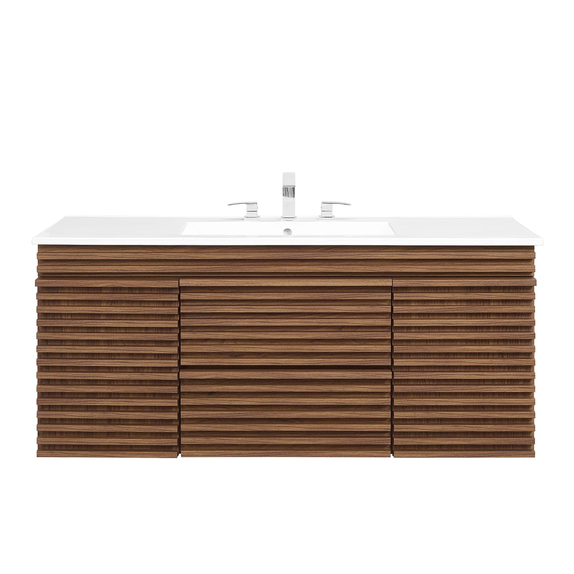 Render 48" Wall-Mount Bathroom Vanity Basin Included by Modway