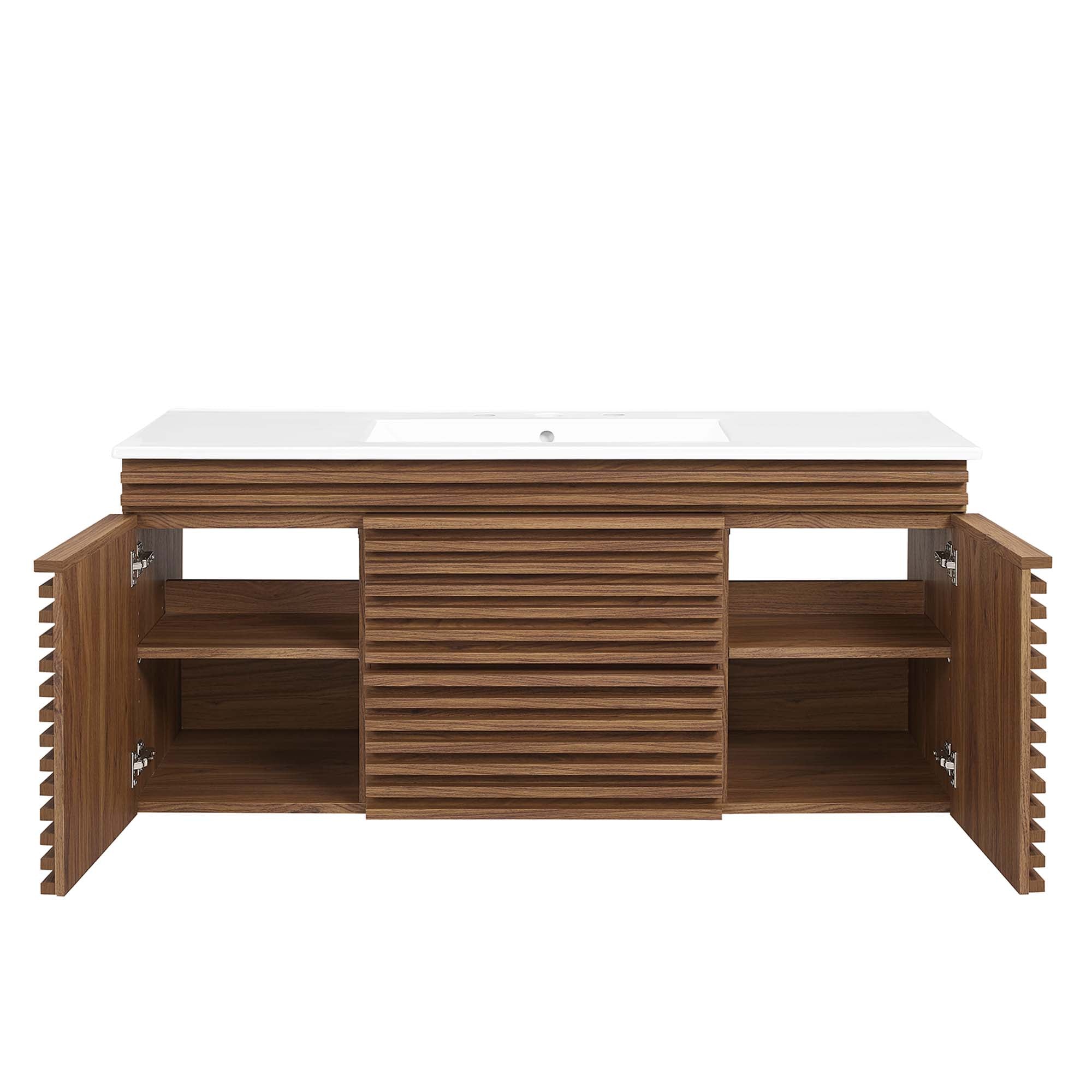 Render 48" Wall-Mount Bathroom Vanity Basin Included by Modway