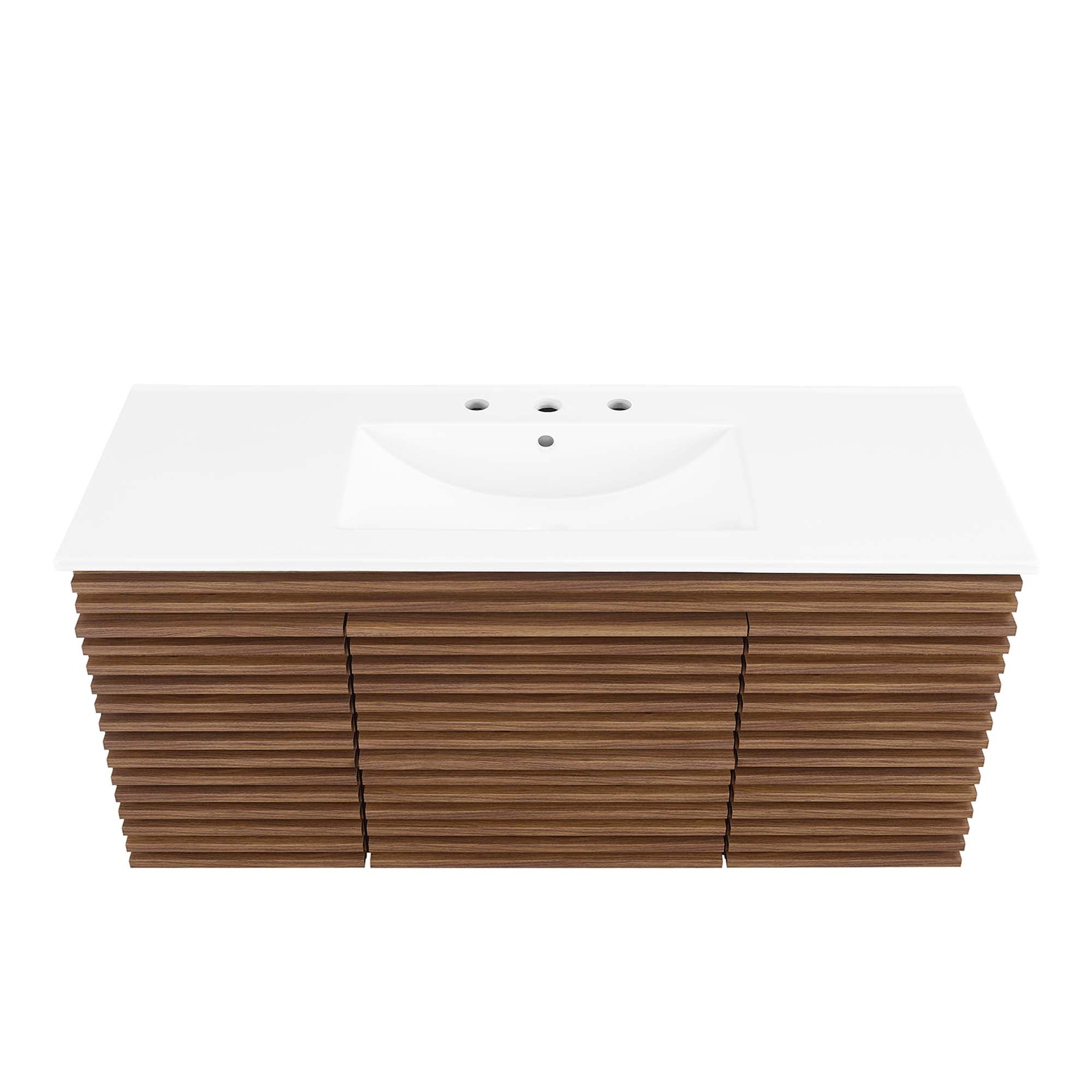 Render 48" Wall-Mount Bathroom Vanity Basin Included by Modway