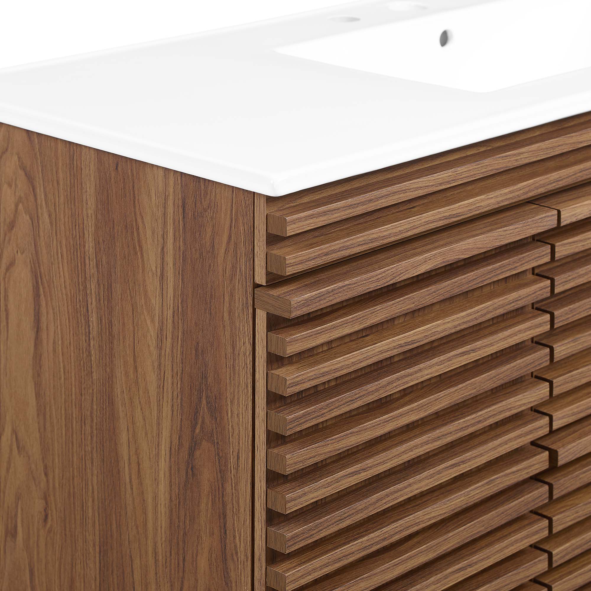 Render 48" Wall-Mount Bathroom Vanity Basin Included by Modway