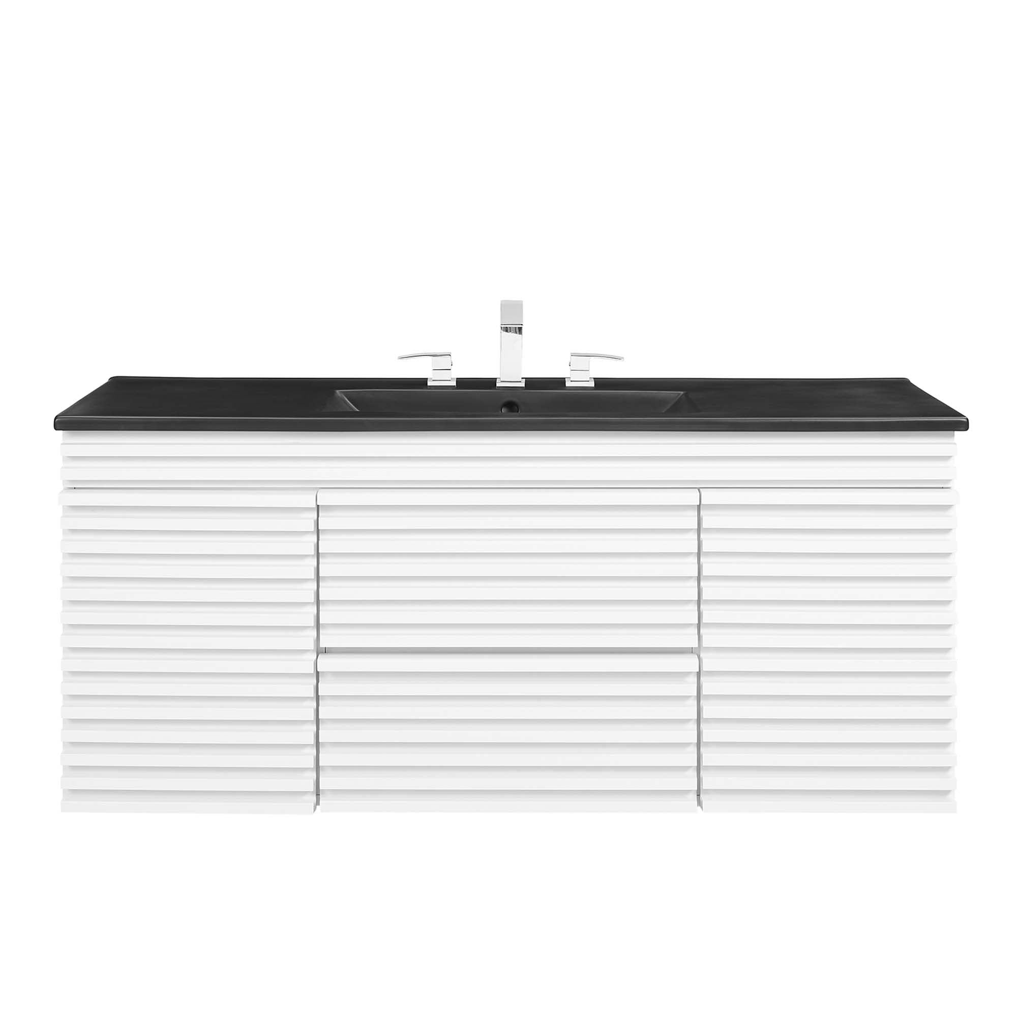 Render 48" Wall-Mount Bathroom Vanity Basin Included by Modway