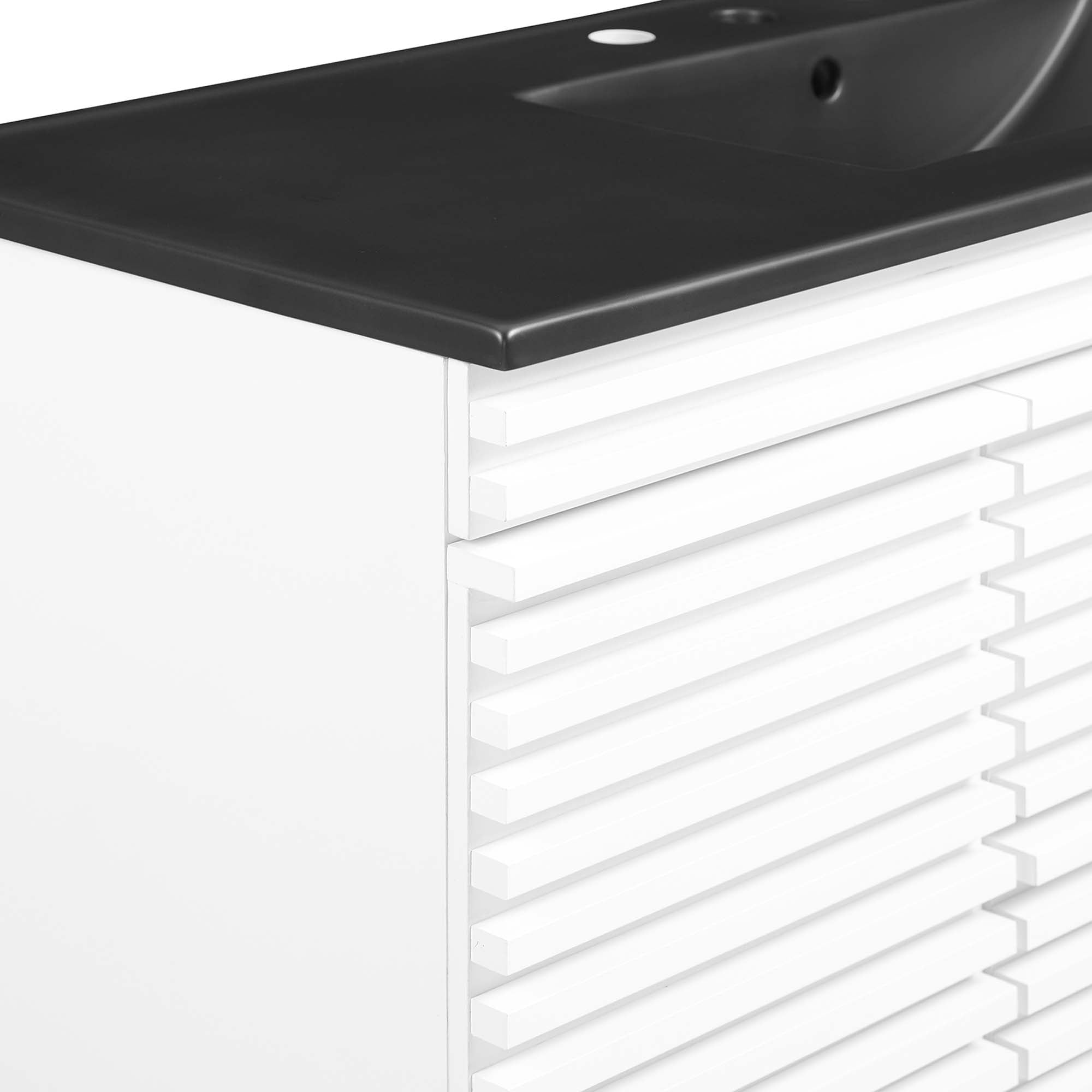 Render 48" Wall-Mount Bathroom Vanity Basin Included by Modway