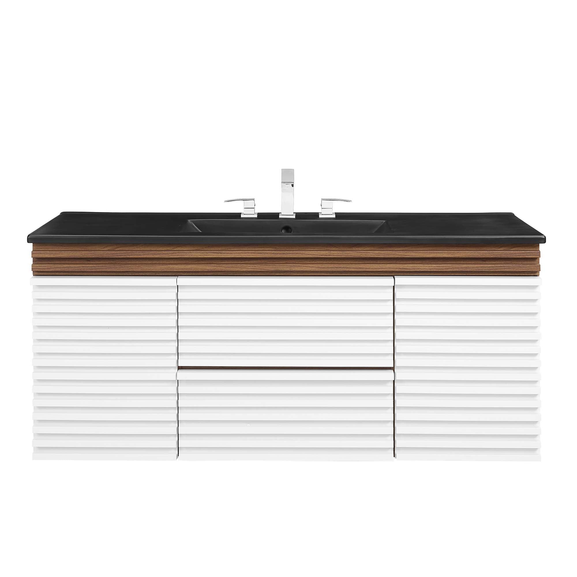 Render 48" Wall-Mount Bathroom Vanity Basin Included by Modway