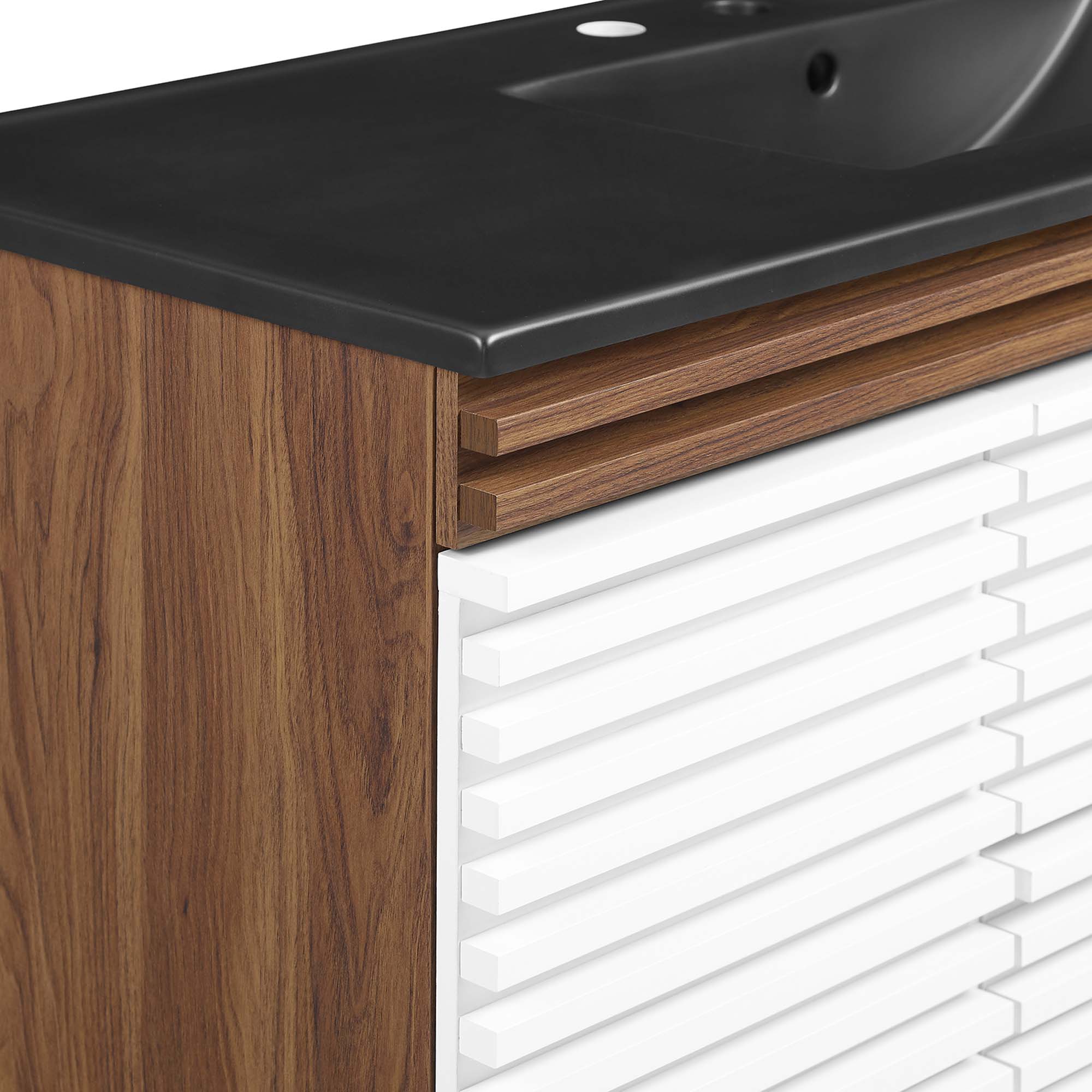 Render 48" Wall-Mount Bathroom Vanity Basin Included by Modway