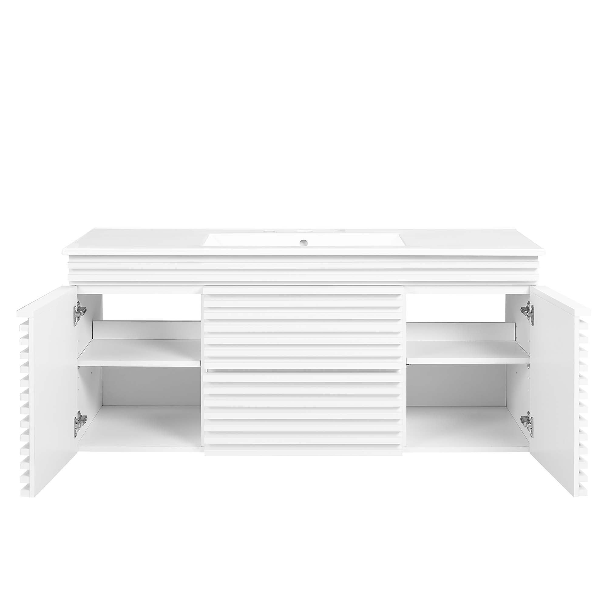 Render 48" Wall-Mount Bathroom Vanity Basin Included by Modway