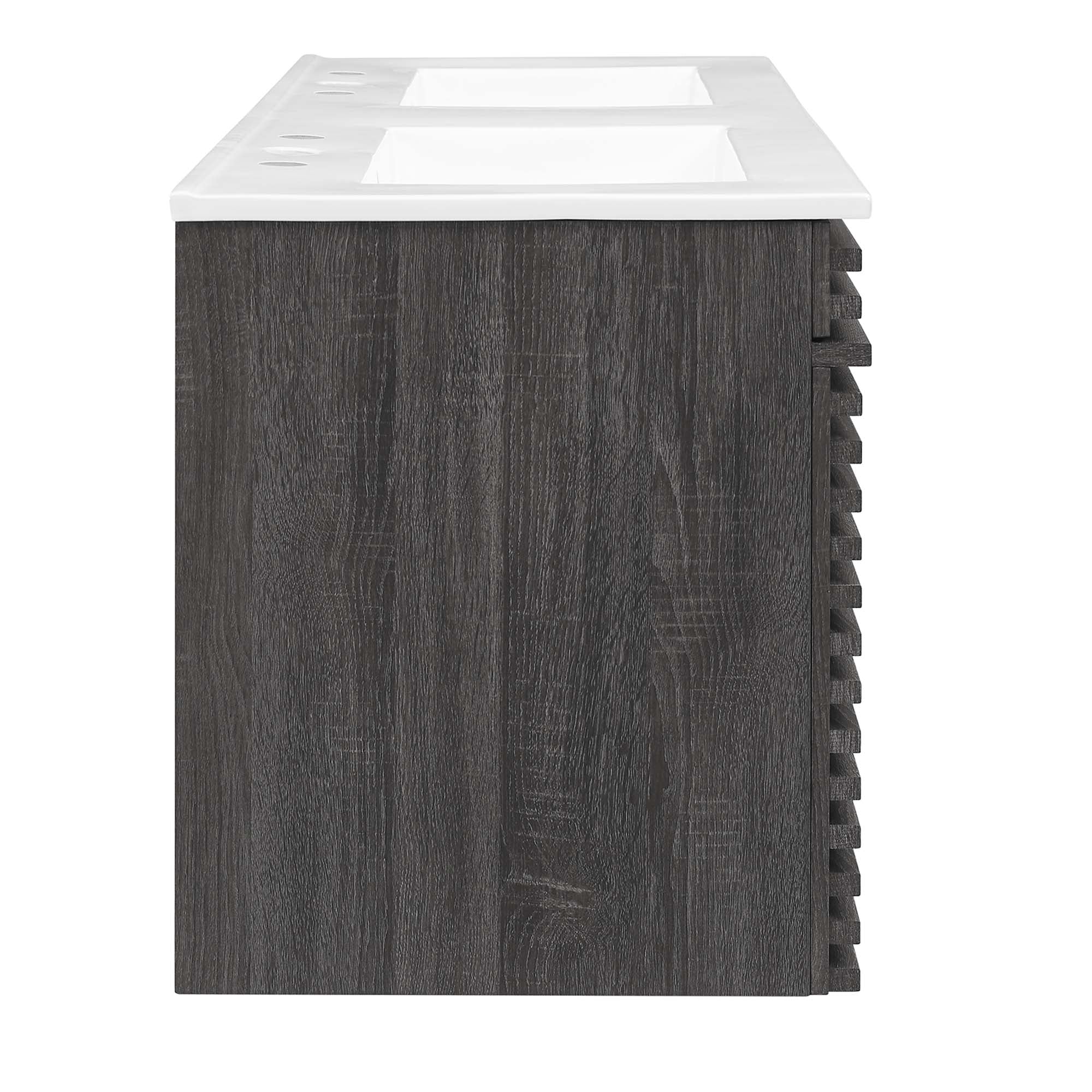 Render 48" Wall-Mount Bathroom Vanity Basin Included by Modway