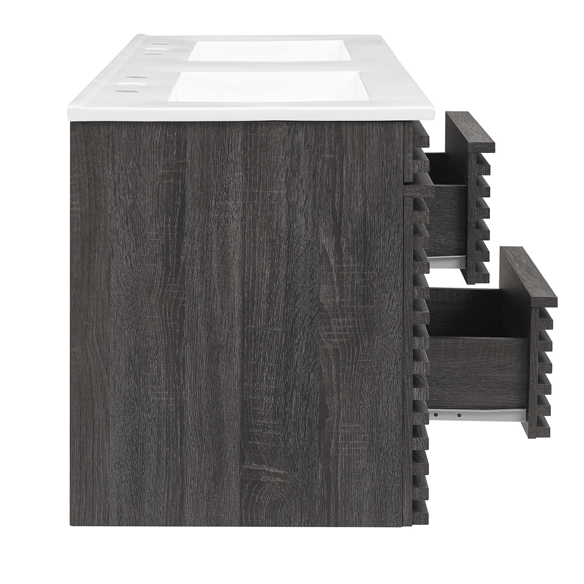 Render 48" Wall-Mount Bathroom Vanity Basin Included by Modway