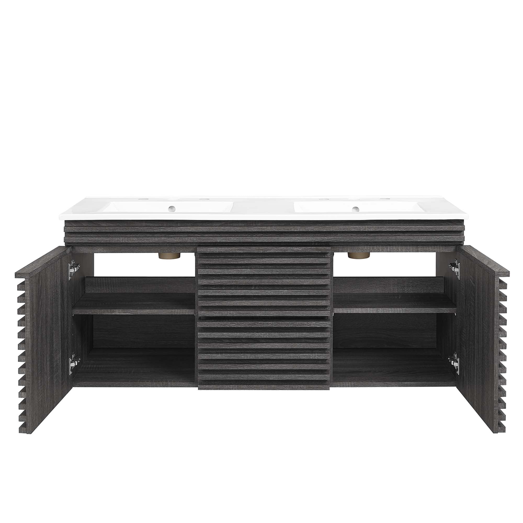 Render 48" Wall-Mount Bathroom Vanity Basin Included by Modway