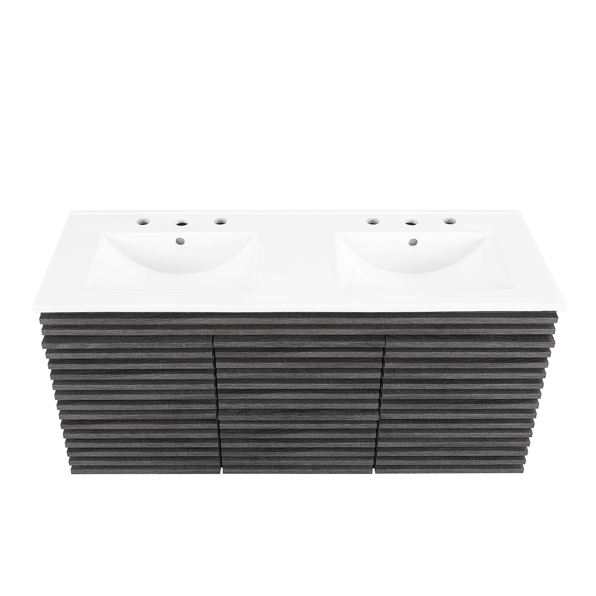Render 48" Wall-Mount Bathroom Vanity Basin Included by Modway