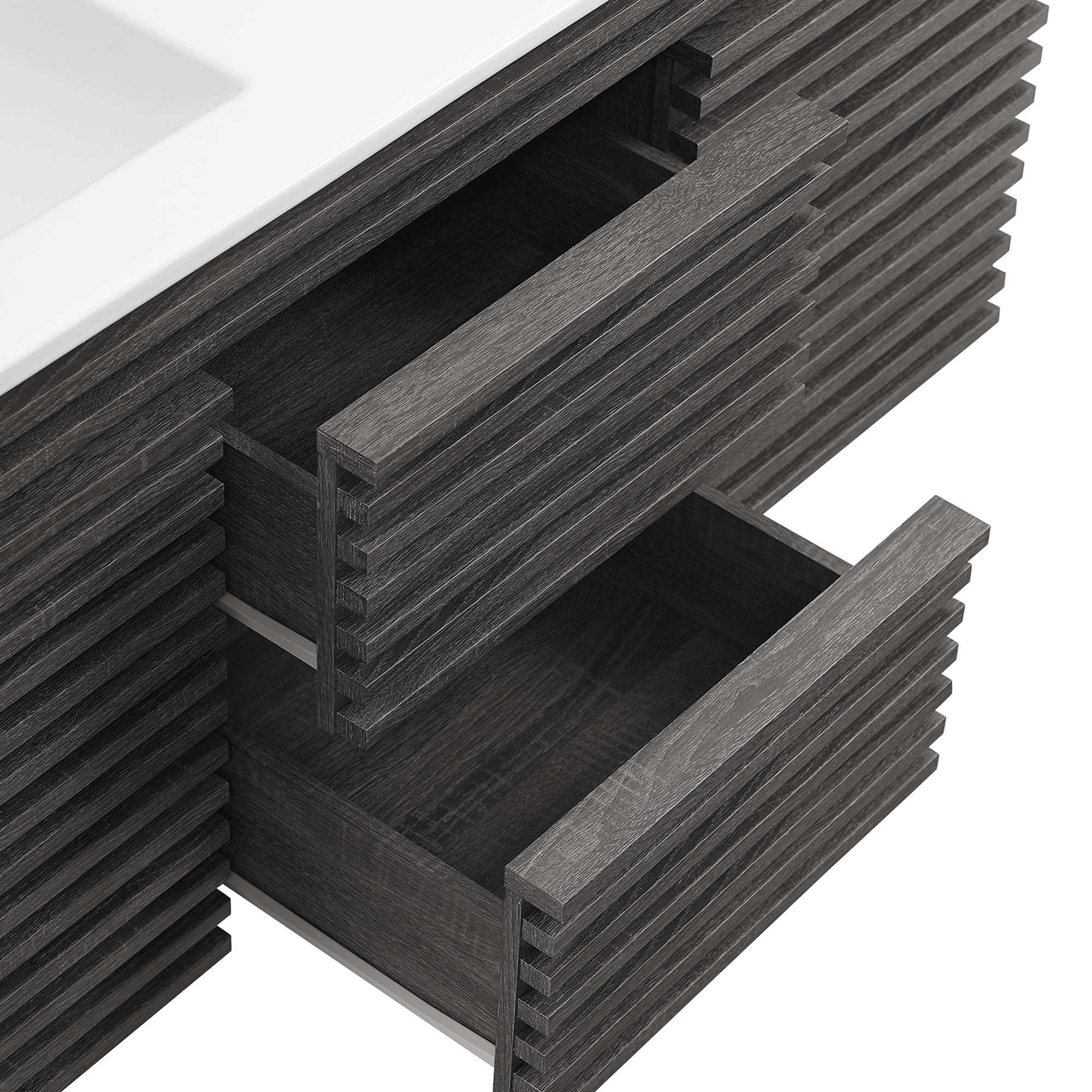 Render 48" Wall-Mount Bathroom Vanity Basin Included by Modway