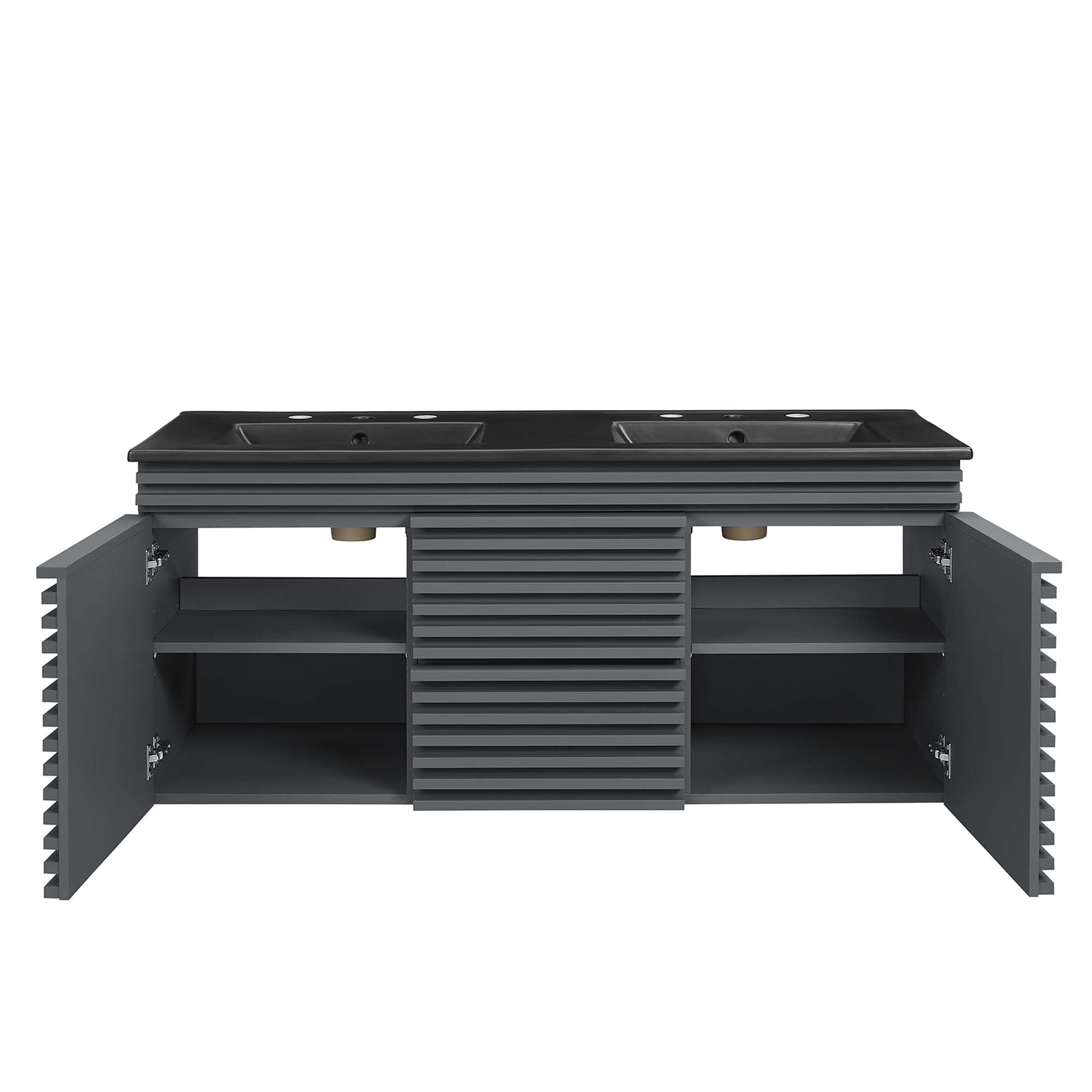 Render 48" Wall-Mount Bathroom Vanity Basin Included by Modway